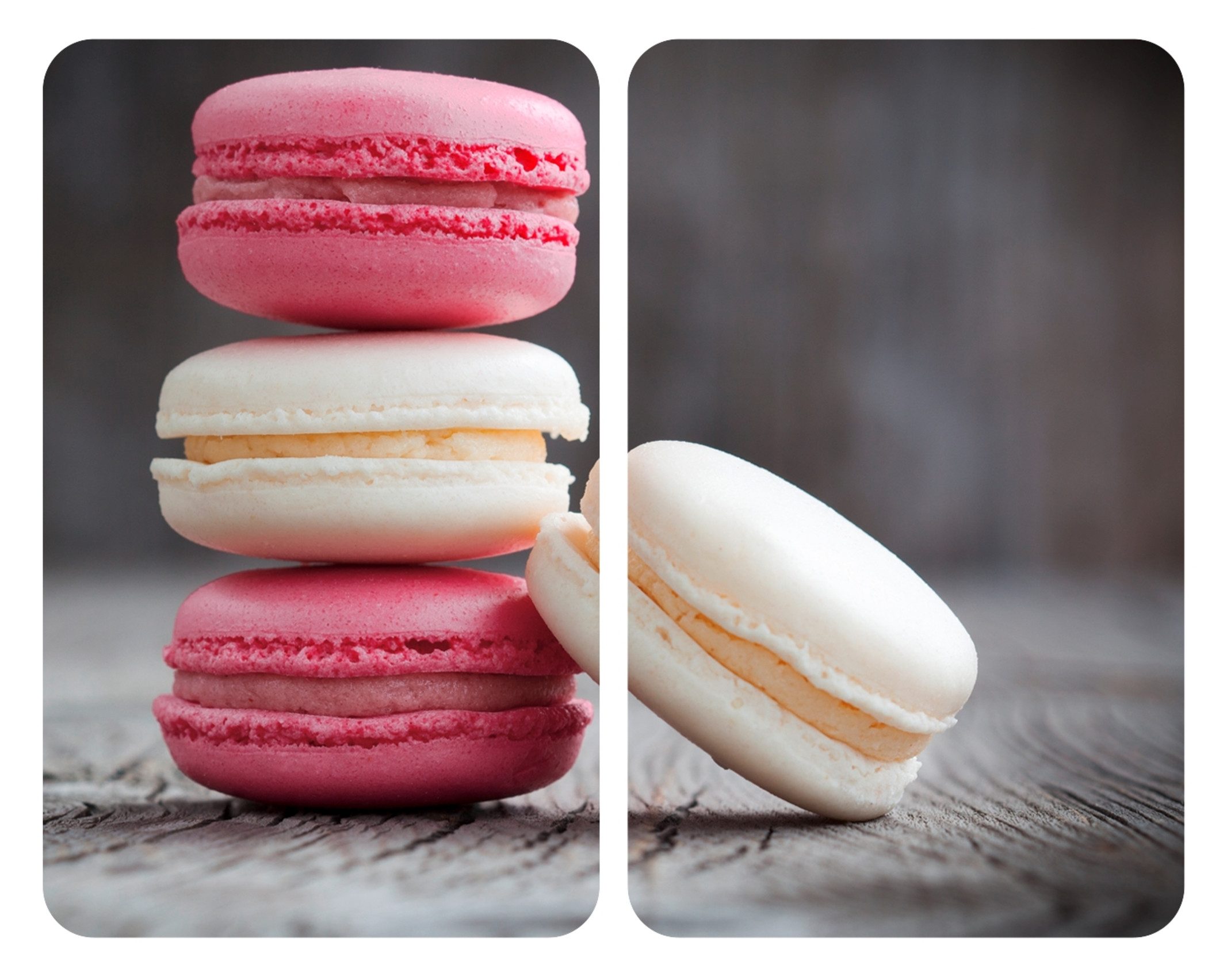 WENKO Kookplaatdeksel Universeel model Macarons (set, 2-delig) accessoires grijs