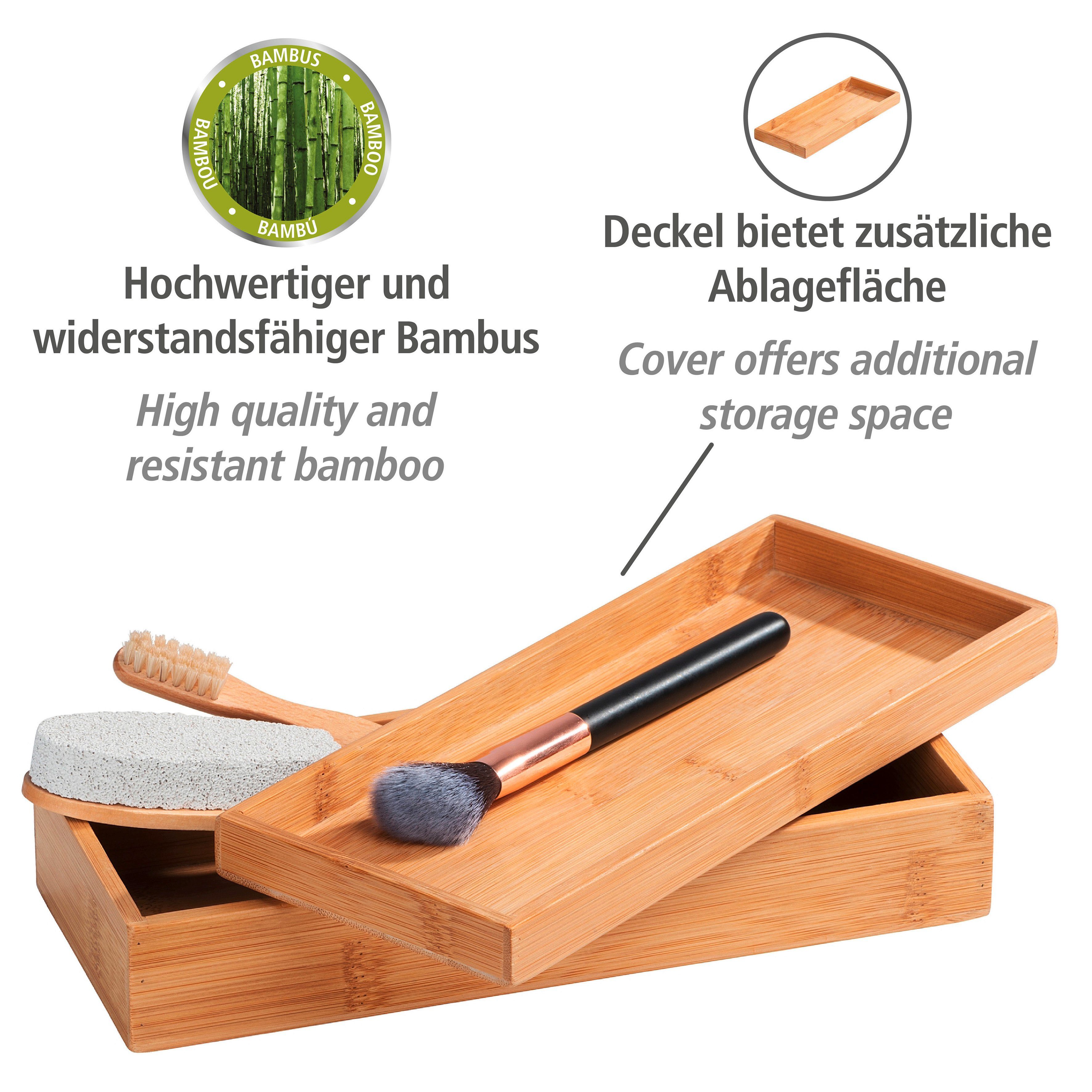 WENKO Opbergbox Terra met deksel en smal planchet (1 stuk)