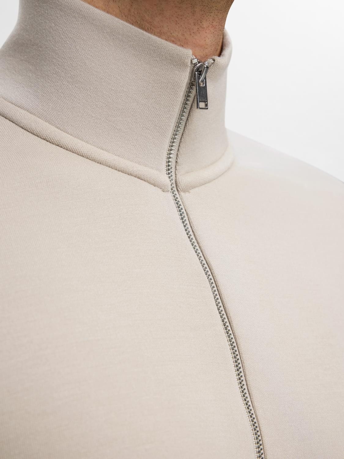 SELECTED HOMME Sweatshirt SLHEMANUEL SOFT ZIP HIGH NECK SWEAT NOOS