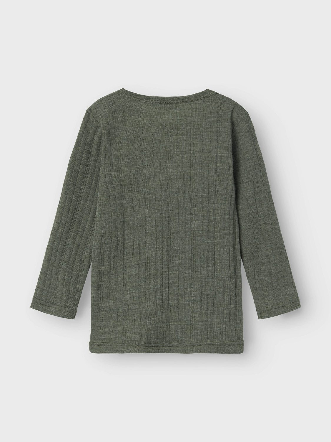 Name It Shirt met lange mouwen NMMWANG WOOL NEEDLE LS TOP SOLID NOOS