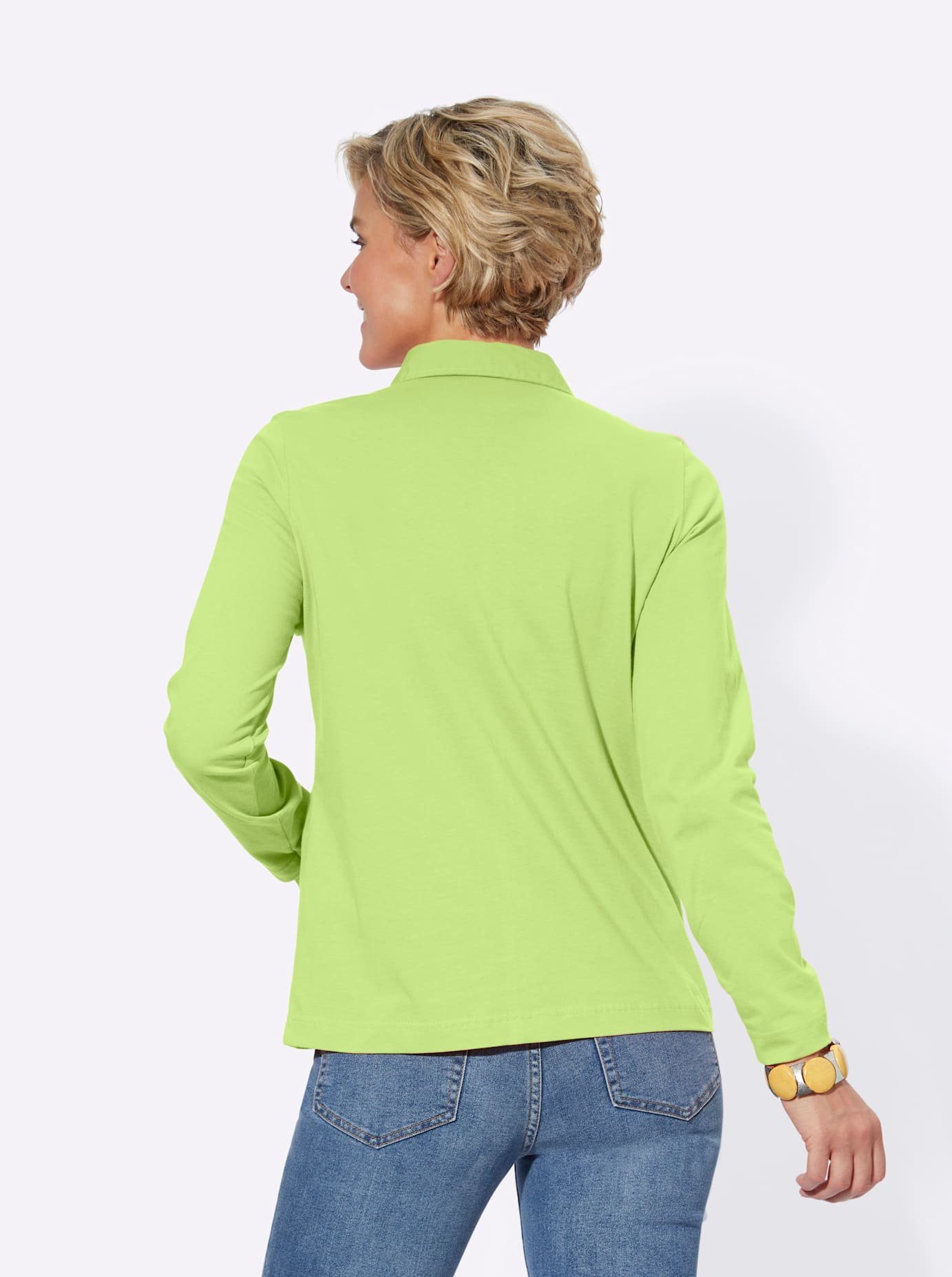 Casual Looks Poloshirt met lange mouwen Poloshirt (1-delig)