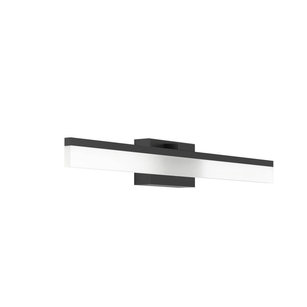 EGLO Wandlamp PALMITAL Bad-spiegel lamp, zwart metaal en satijn kunststof, IP44 (1 stuk)