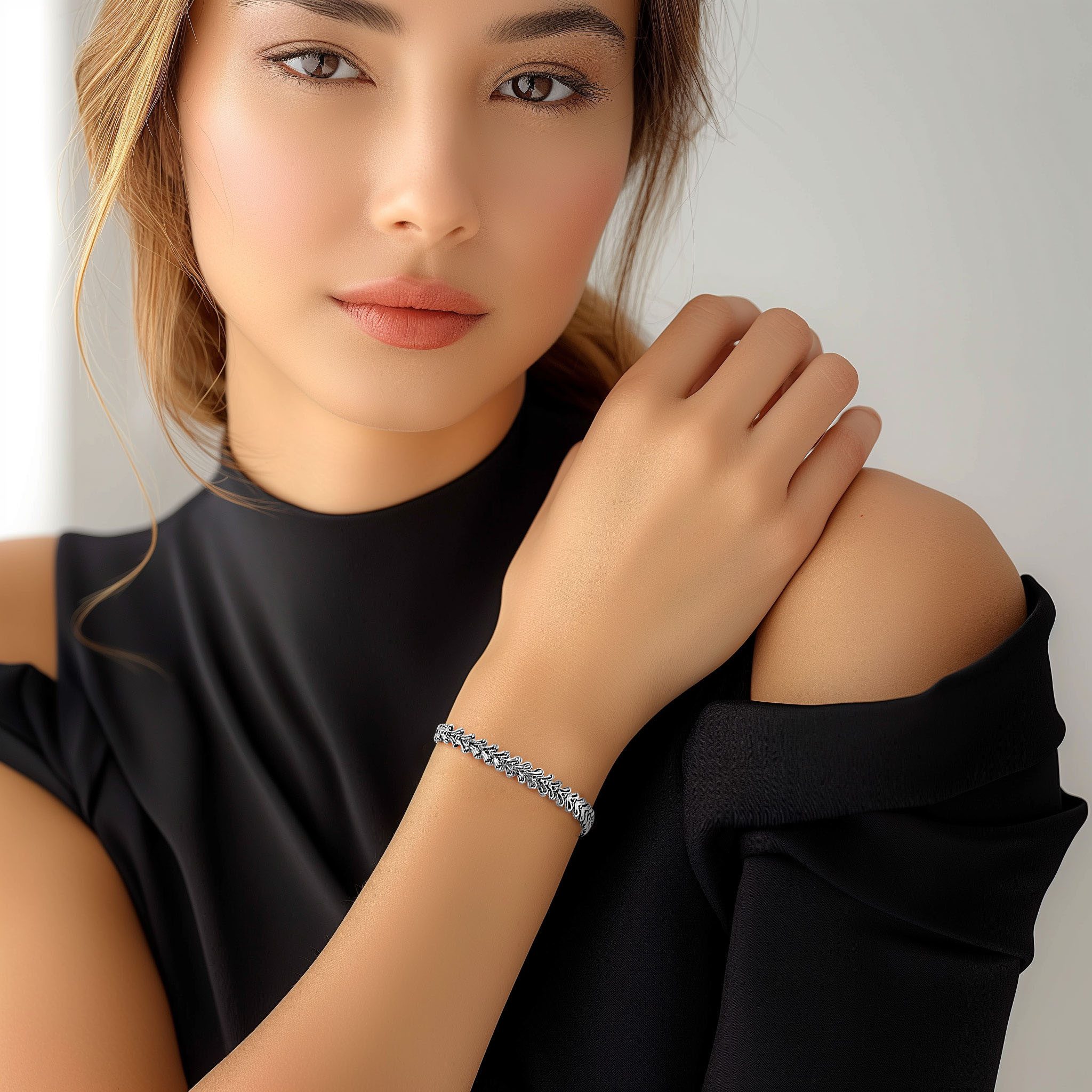Firetti Armband Sieraden cadeau roestvrijstalen armbanden herzkettengliederung liefde