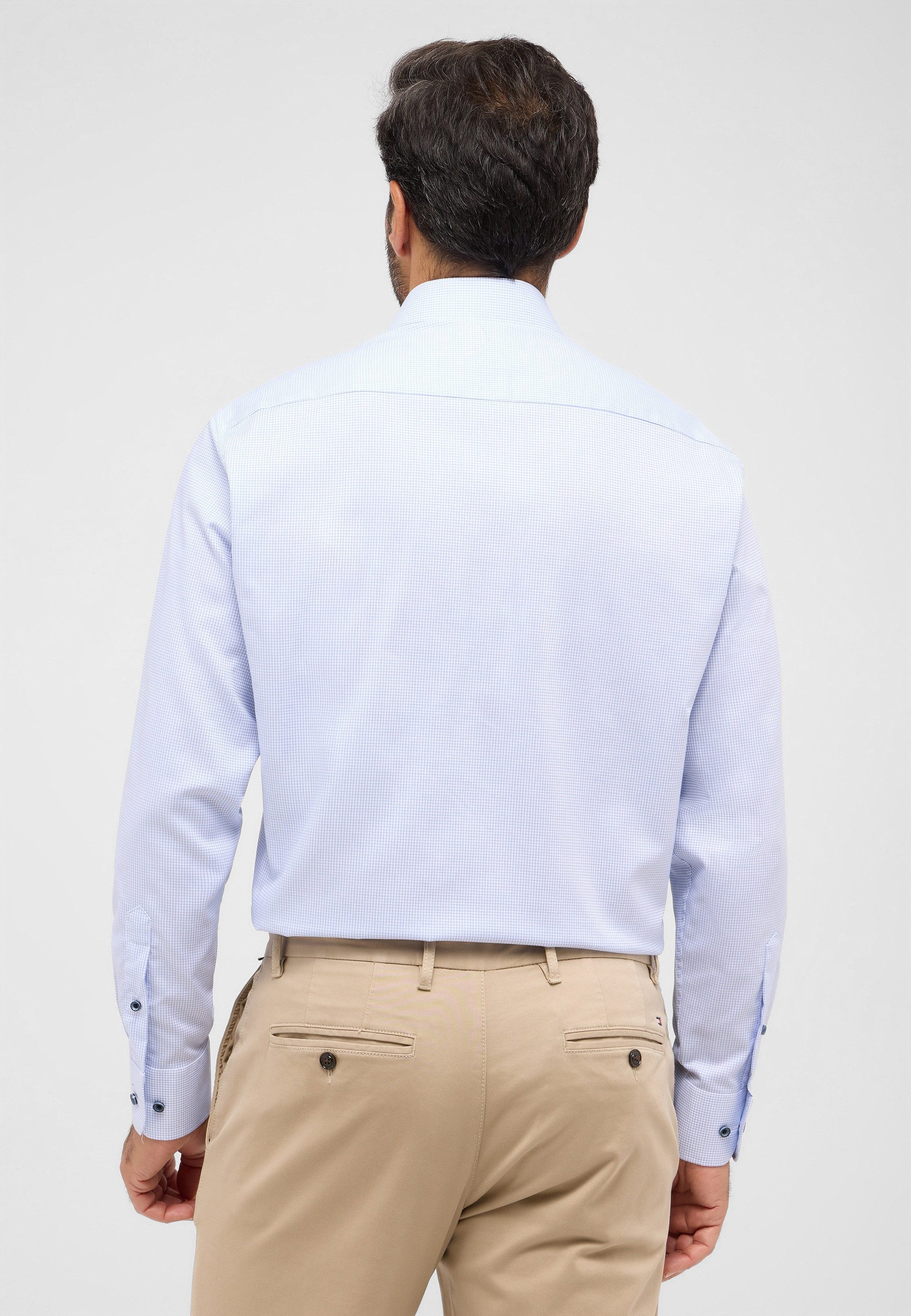 Eterna Overhemd met lange mouwen Comfort fit NON IRON (strijkvrij)