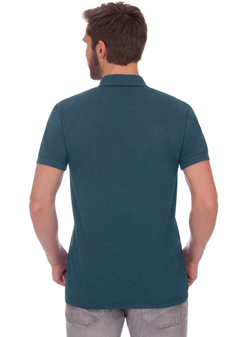 Trigema Poloshirt TRIGEMA slim fit poloshirt van DELUXE-piqué (1-delig)