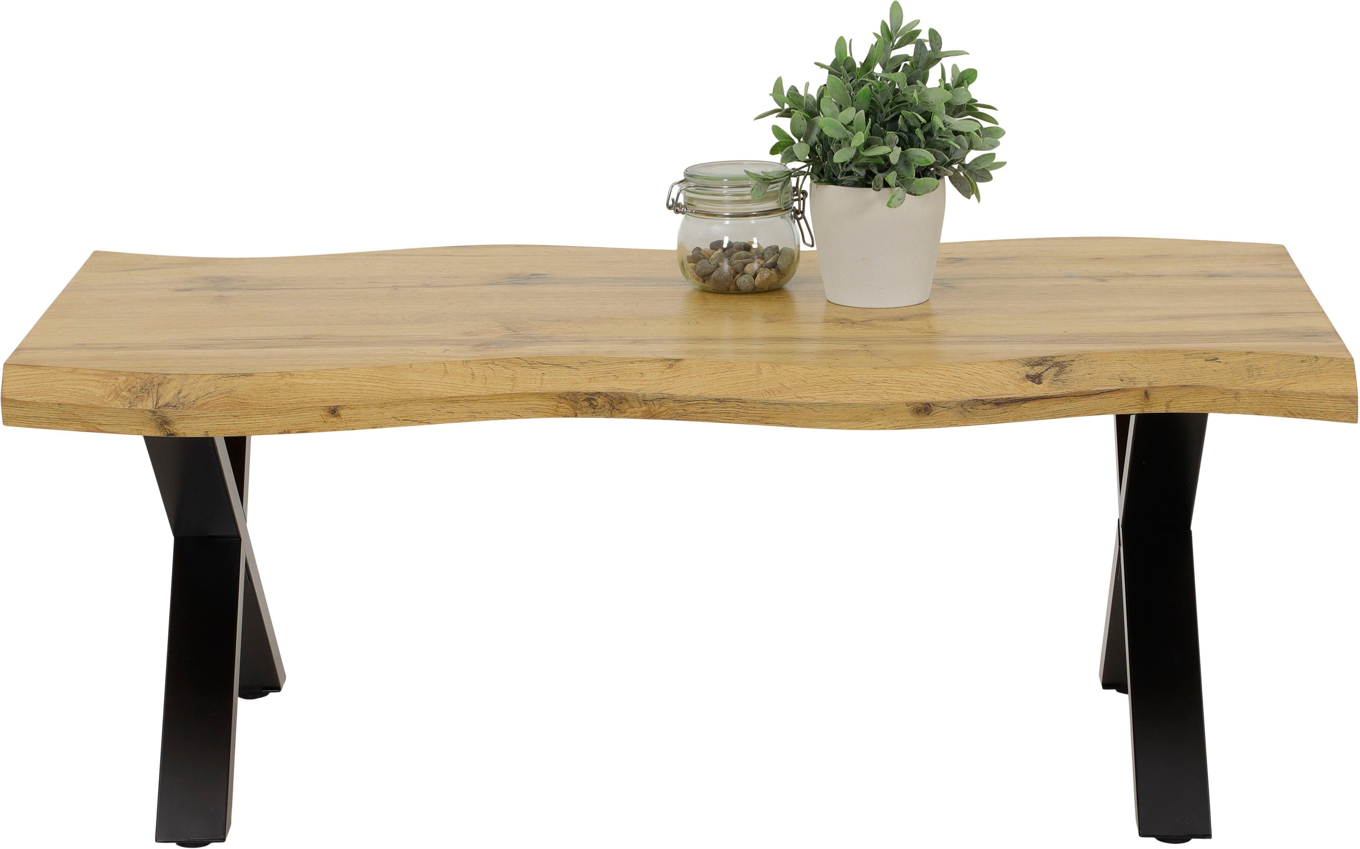 HELA Salontafel GERD Boomrand look, breedte 110 cm
