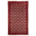 morgenland wollen kleed belutsch geheel gedessineerd rosso 189 x 113 cm handgeknoopt rood