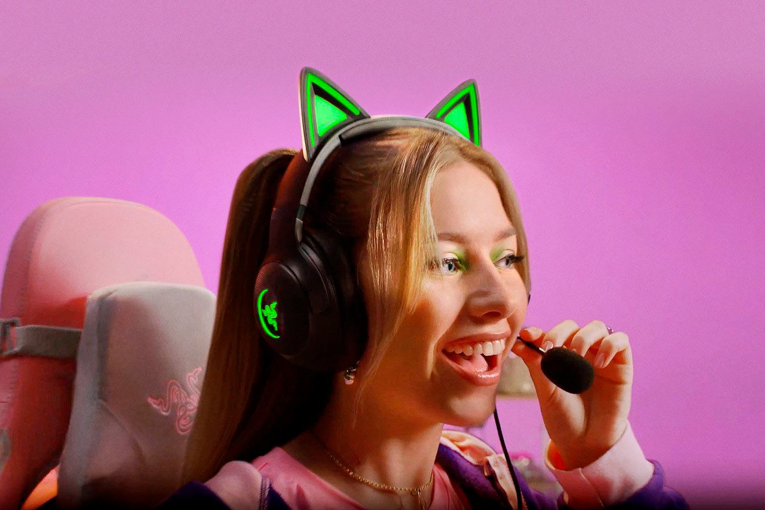 RAZER Hoofdtelefoon Kraken Kitty V2