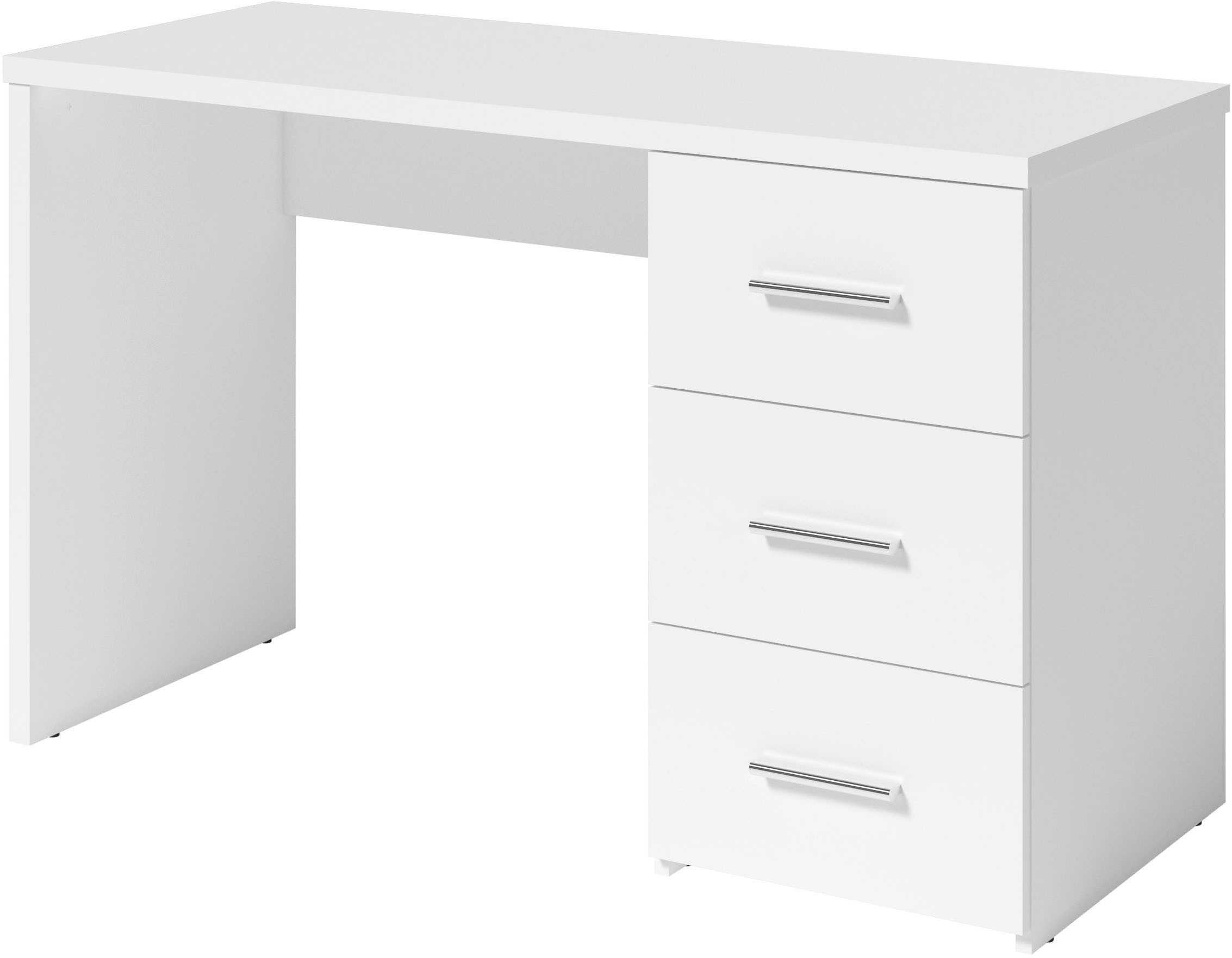 INOSIGN Bureau Zion Computertafel met 3 lades, breedte 120 x 50 cm