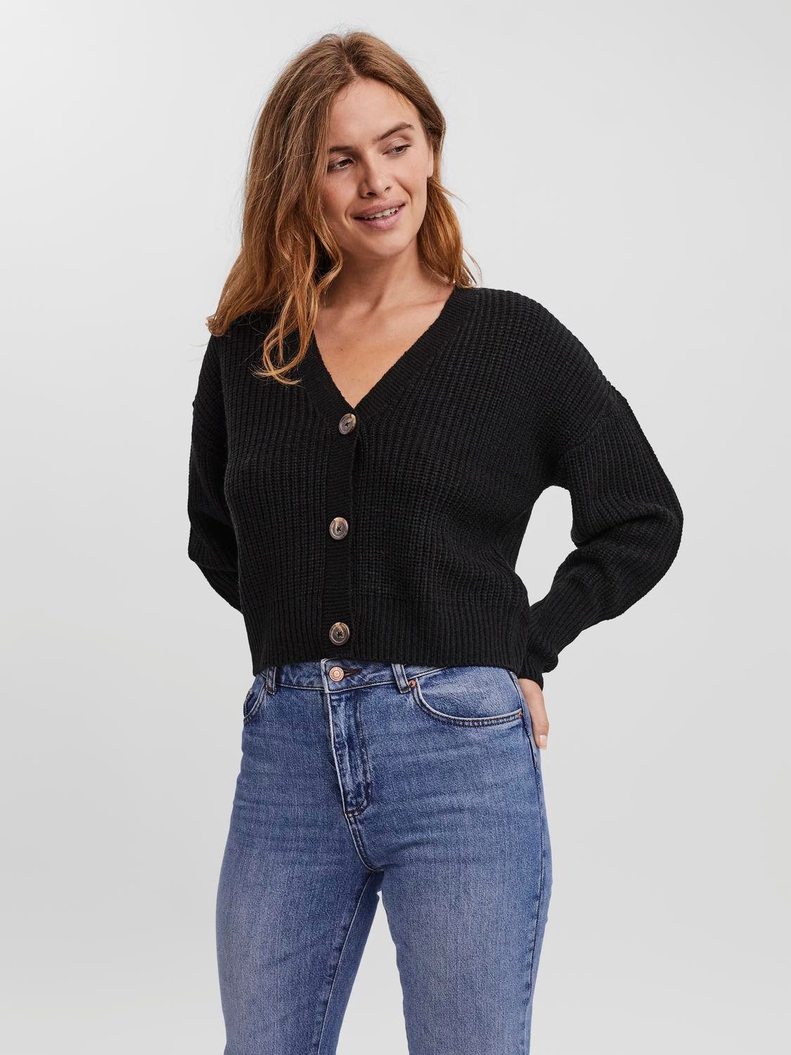 Vero Moda Vest VMLEA LS V-NECK CUFF CARDIGAN