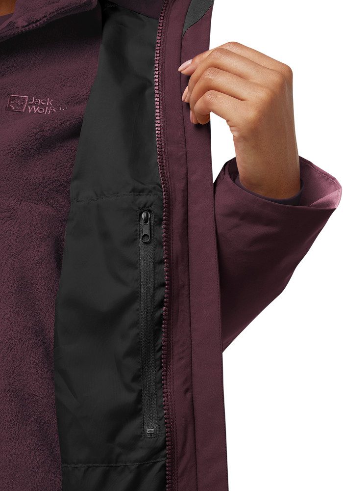 Jack Wolfskin Functioneel 3-in-1-jack ROTWAND 3IN1 JKT W