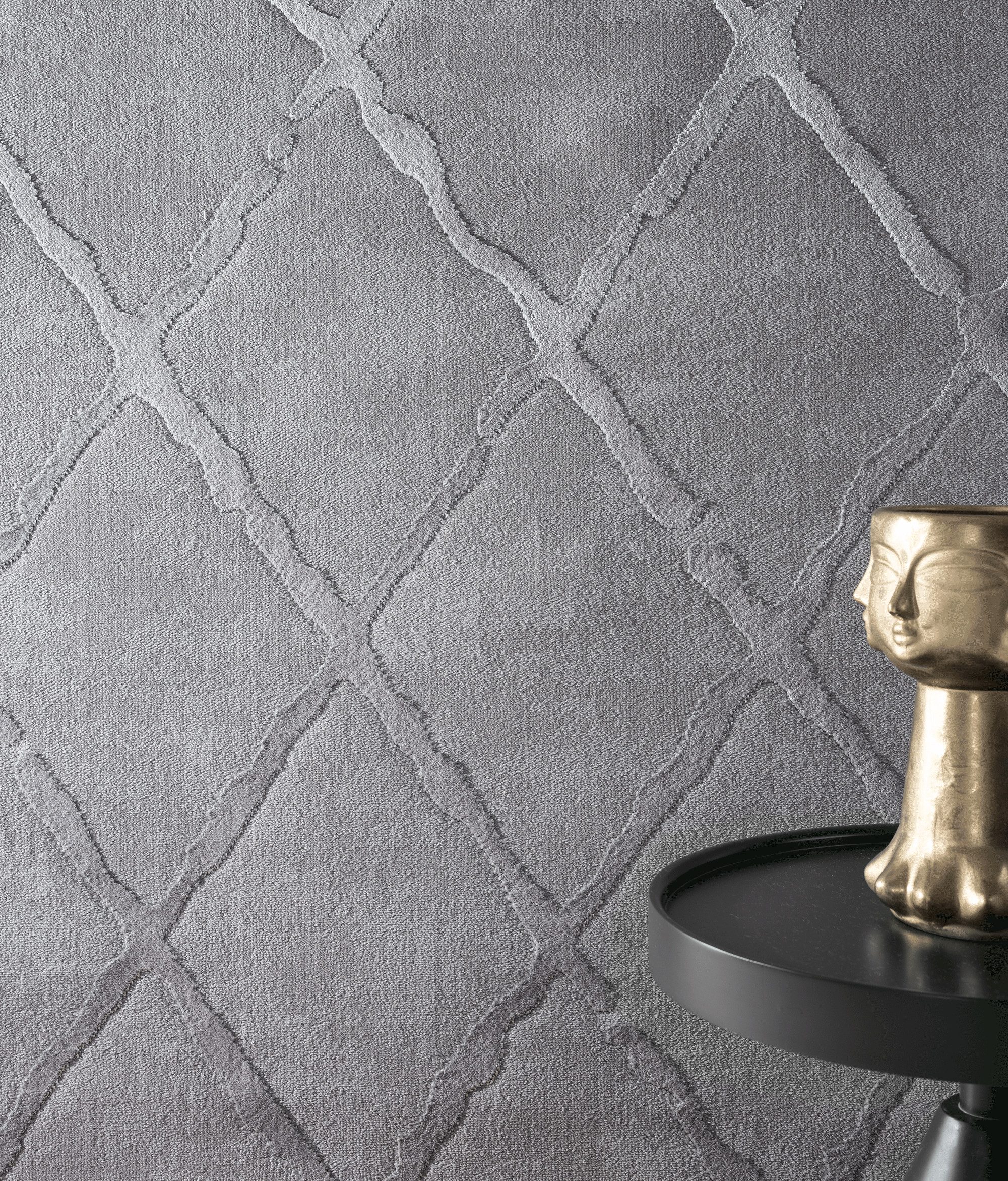 The carpet Vloerkleed Knight moderne woonkamer tapijt met elegant glanzende pool