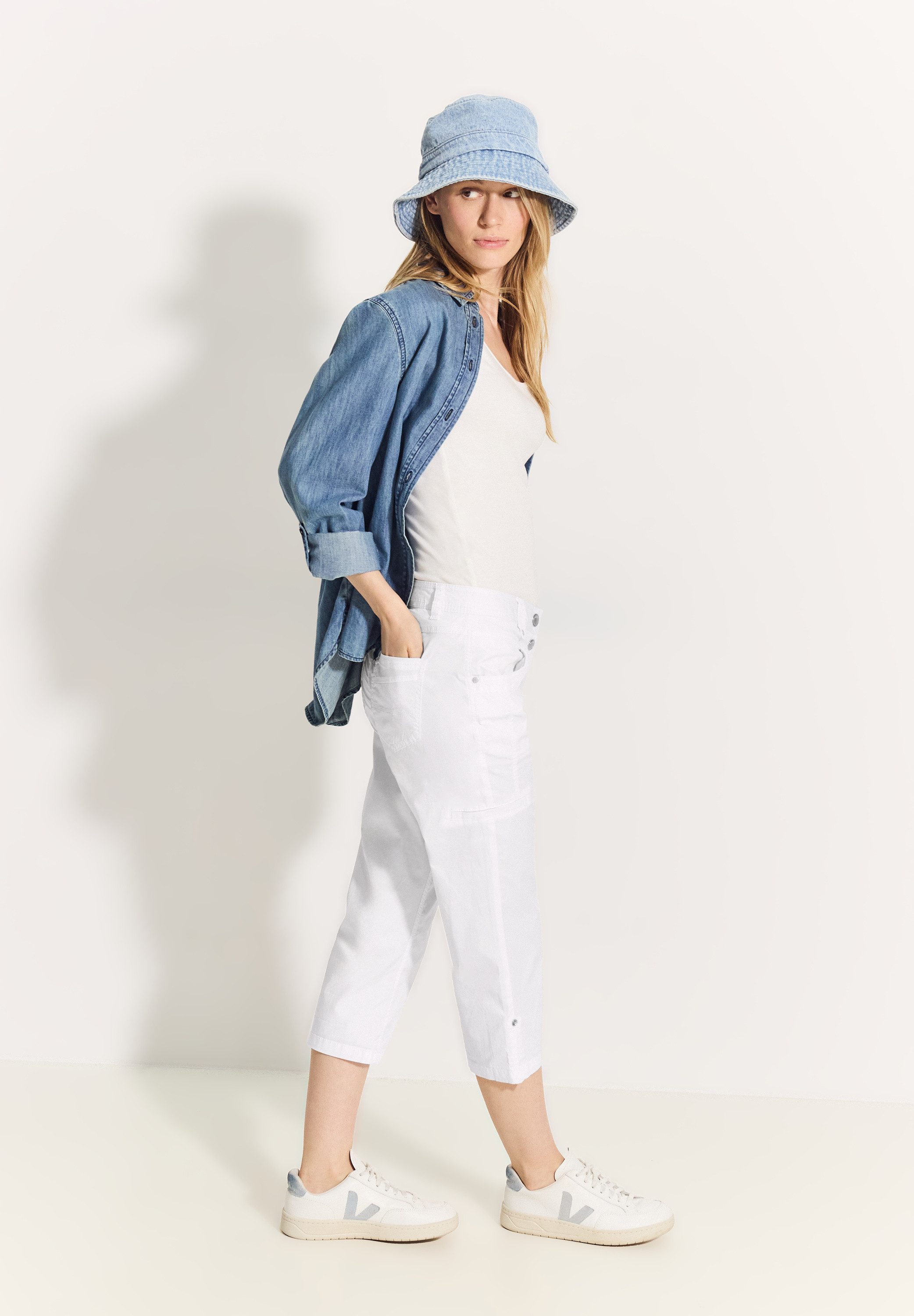Cecil 3 4 broek Stijl New York in cargo-optiek