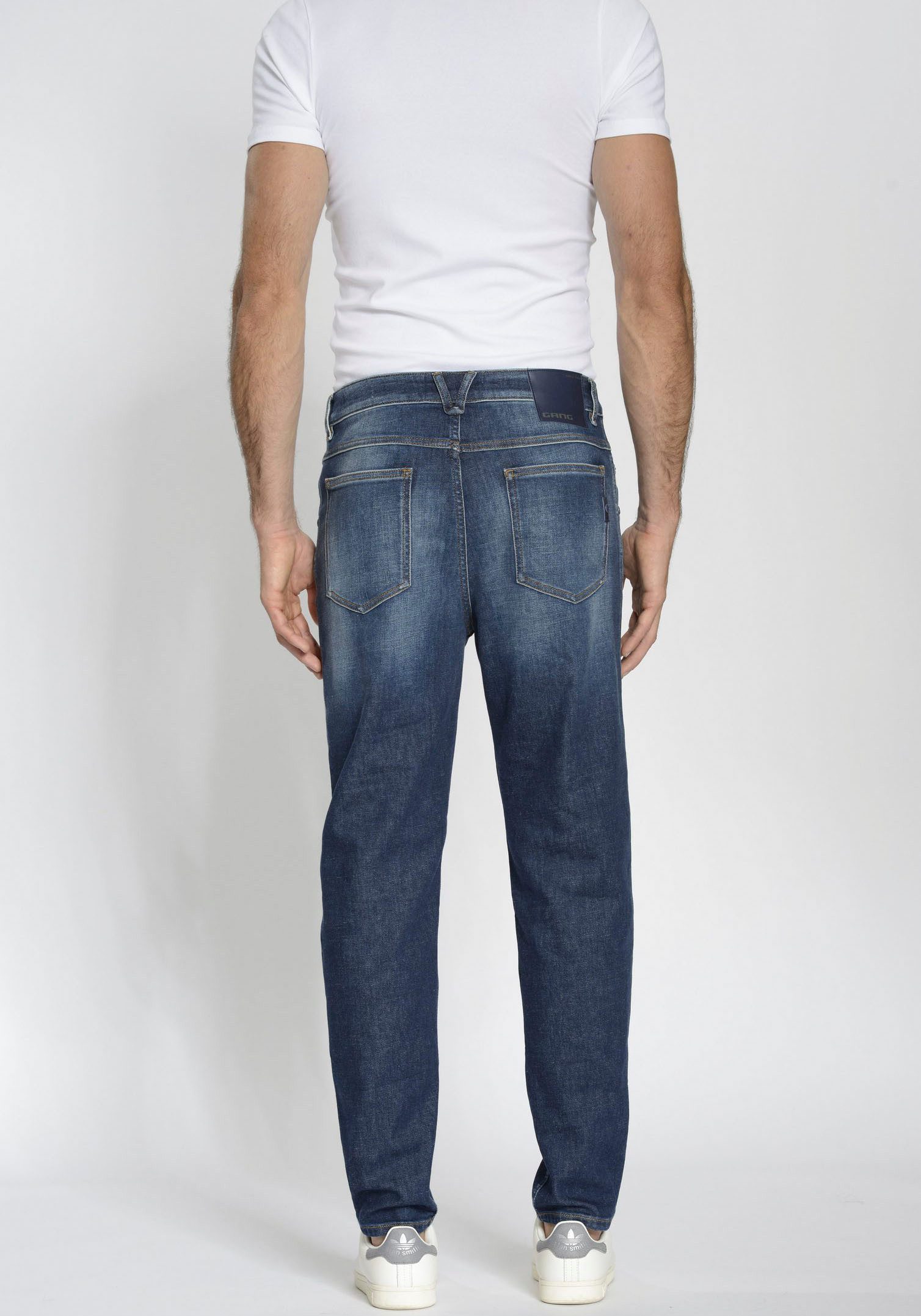 GANG Stretch jeans 94MARCO in relaxte 5-pocket stijl met dubbele riemlus