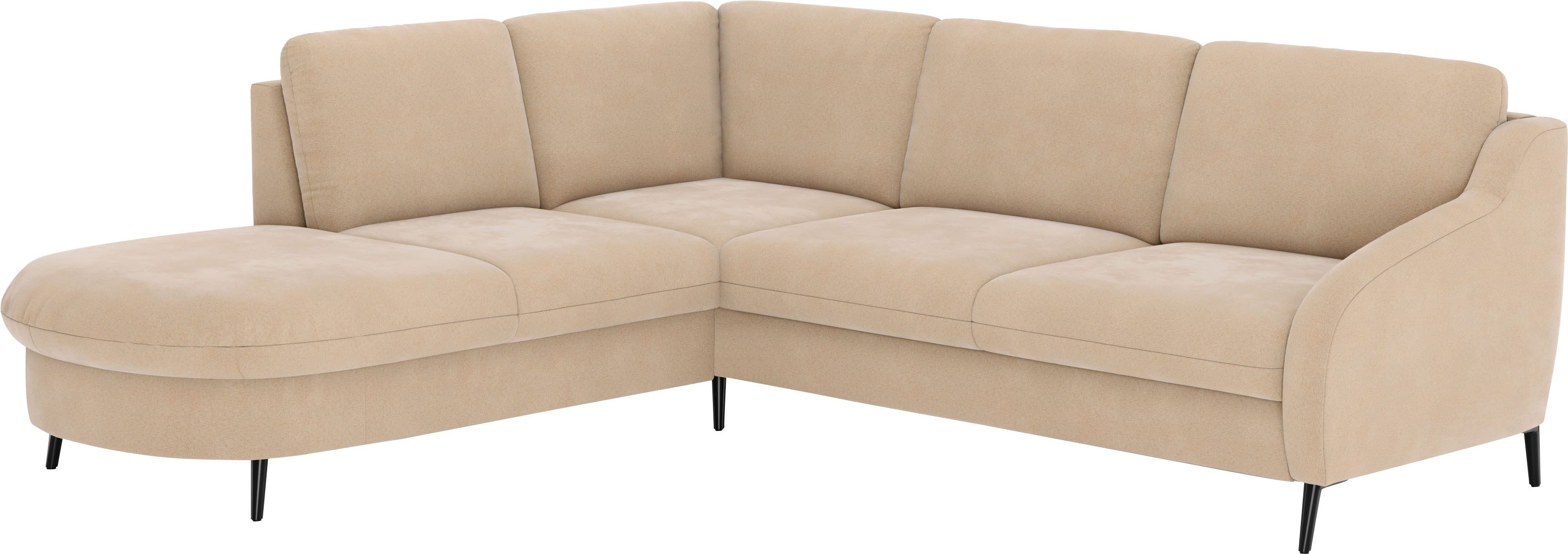 sit&more Hoekbank Soul L-vorm optioneel met bedfunctie en bedlade of lade