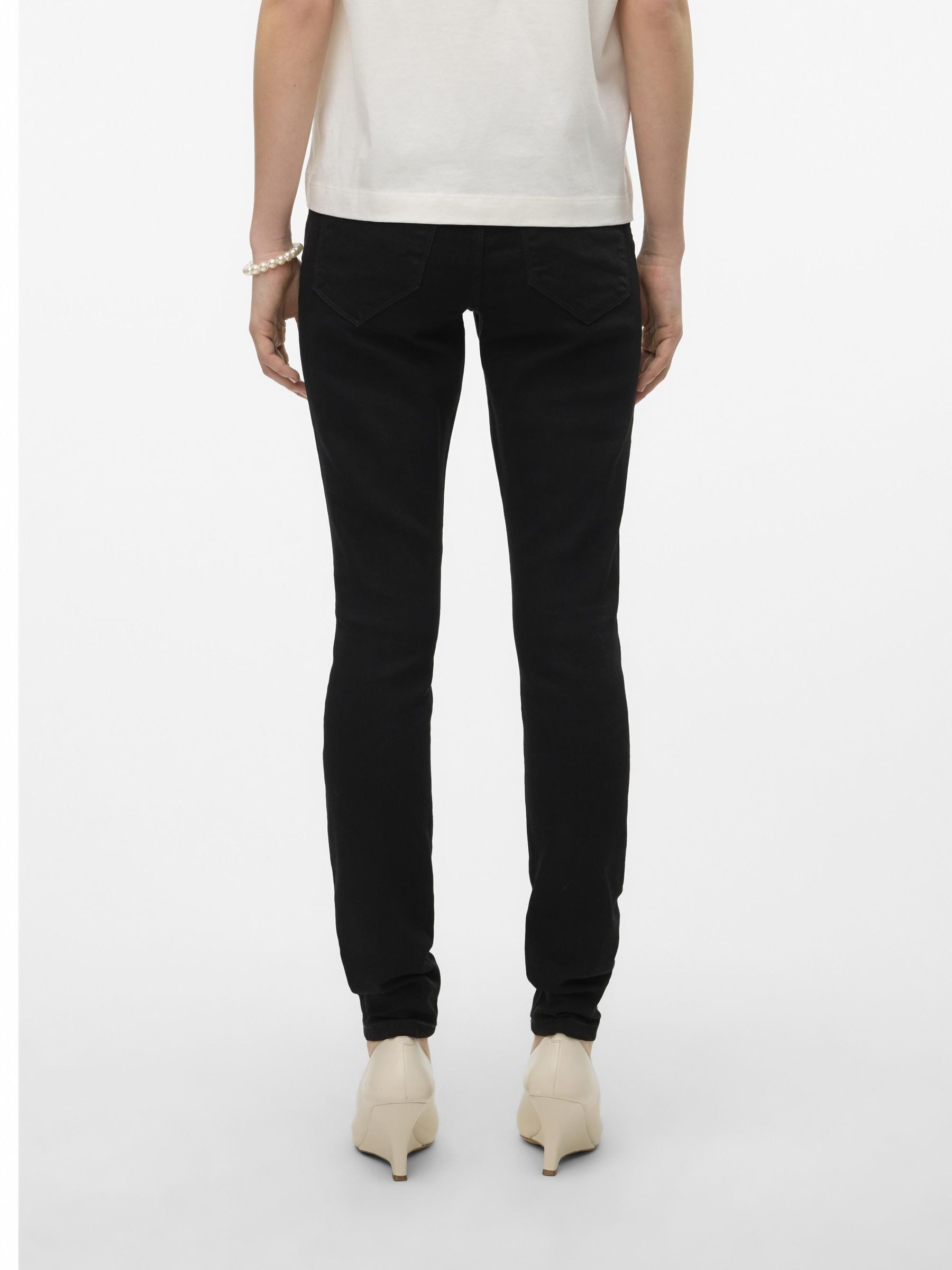 Vero Moda Skinny fit jeans VMELLY MR SKINNY JEANS BLK NOOS
