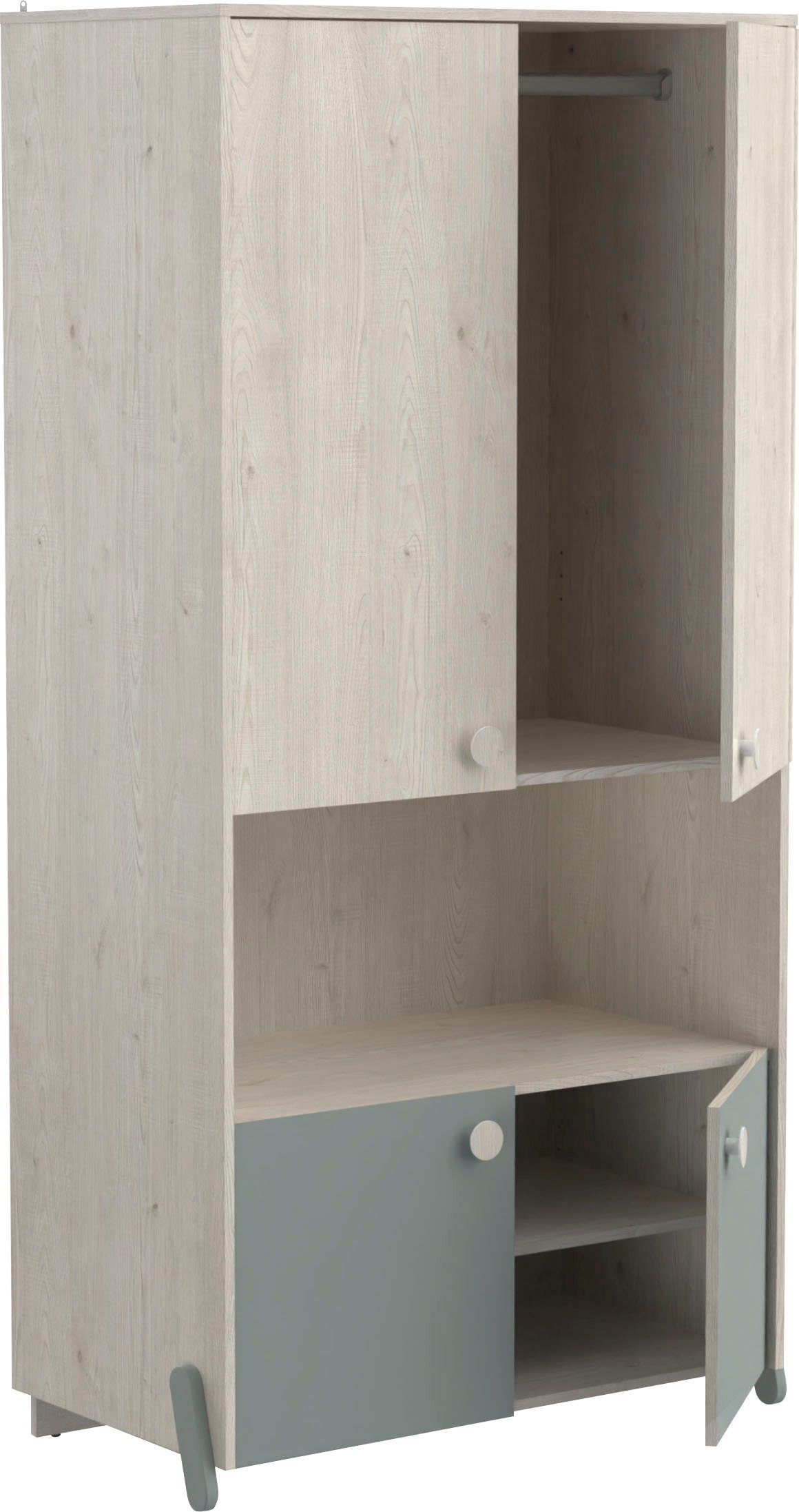 Demeyere GROUP Kledingkast Ilian modern ontwerp voor de kinderkamer, kinderkledingkast (set)