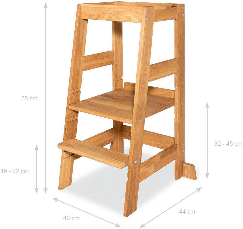 Pinolino® Stahulp Lernturm Fino, Eiche geölt