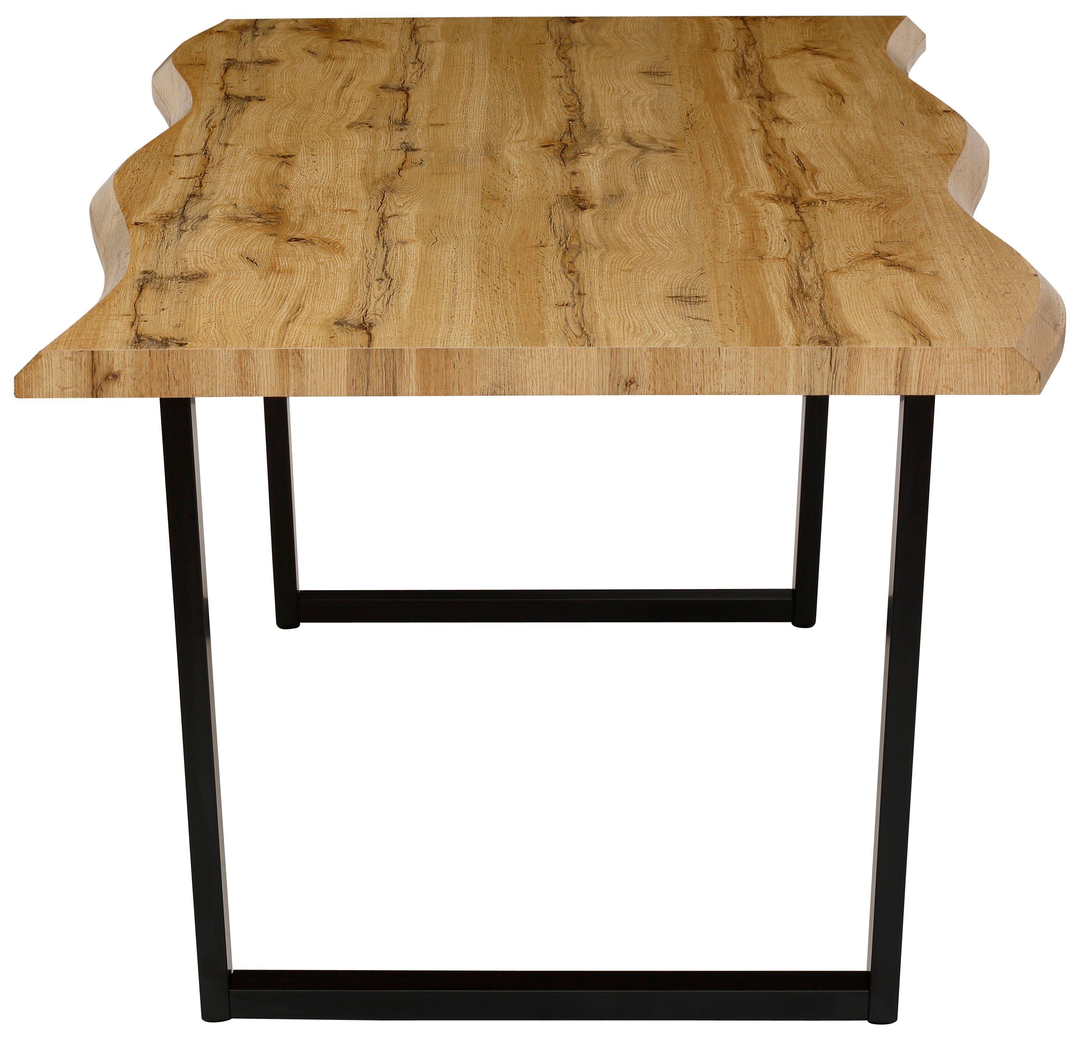 HELA Eettafel GISELLE boomkanttafel, keukentafel, TOPSELLER! OTTOs Choice Sledeframe metaal, industrieel design, 140 - 200 cm breedte, 2 kleuren