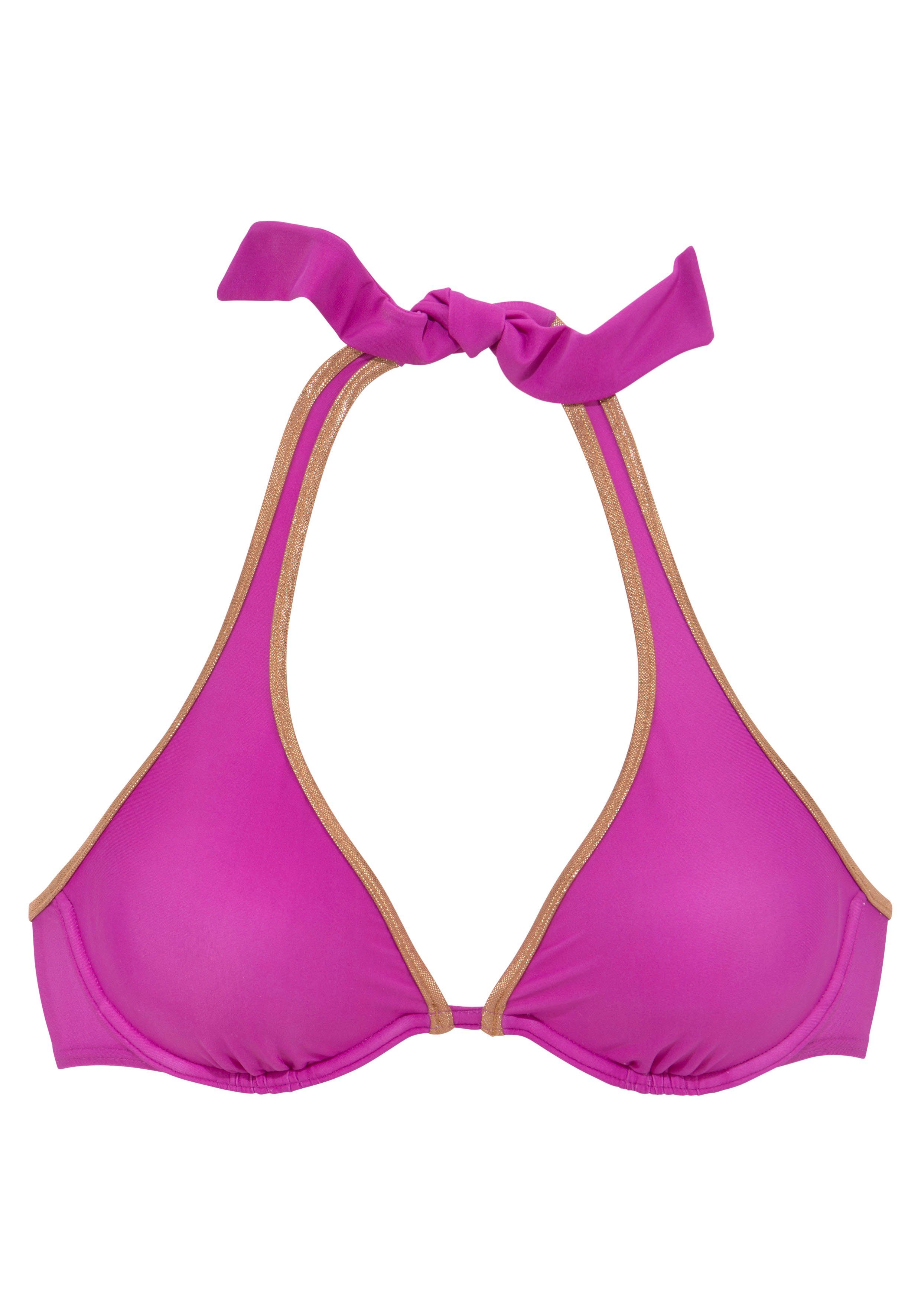 Bruno Banani Bikinitop met beugels Milano met koperen bies