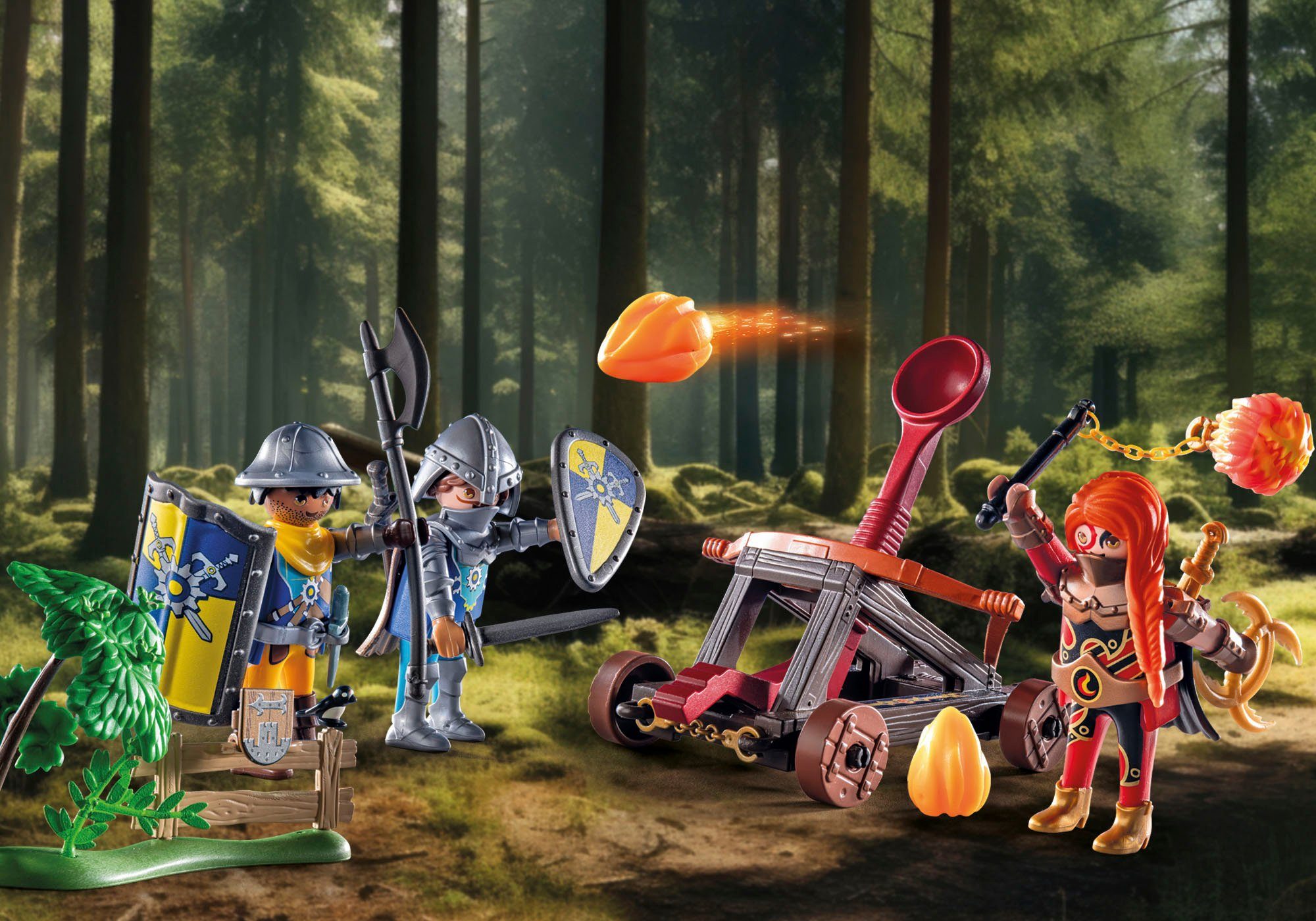 Playmobil® Constructie-speelset Hinderlaag langs de weg (71485), Novelmore (54-delig)