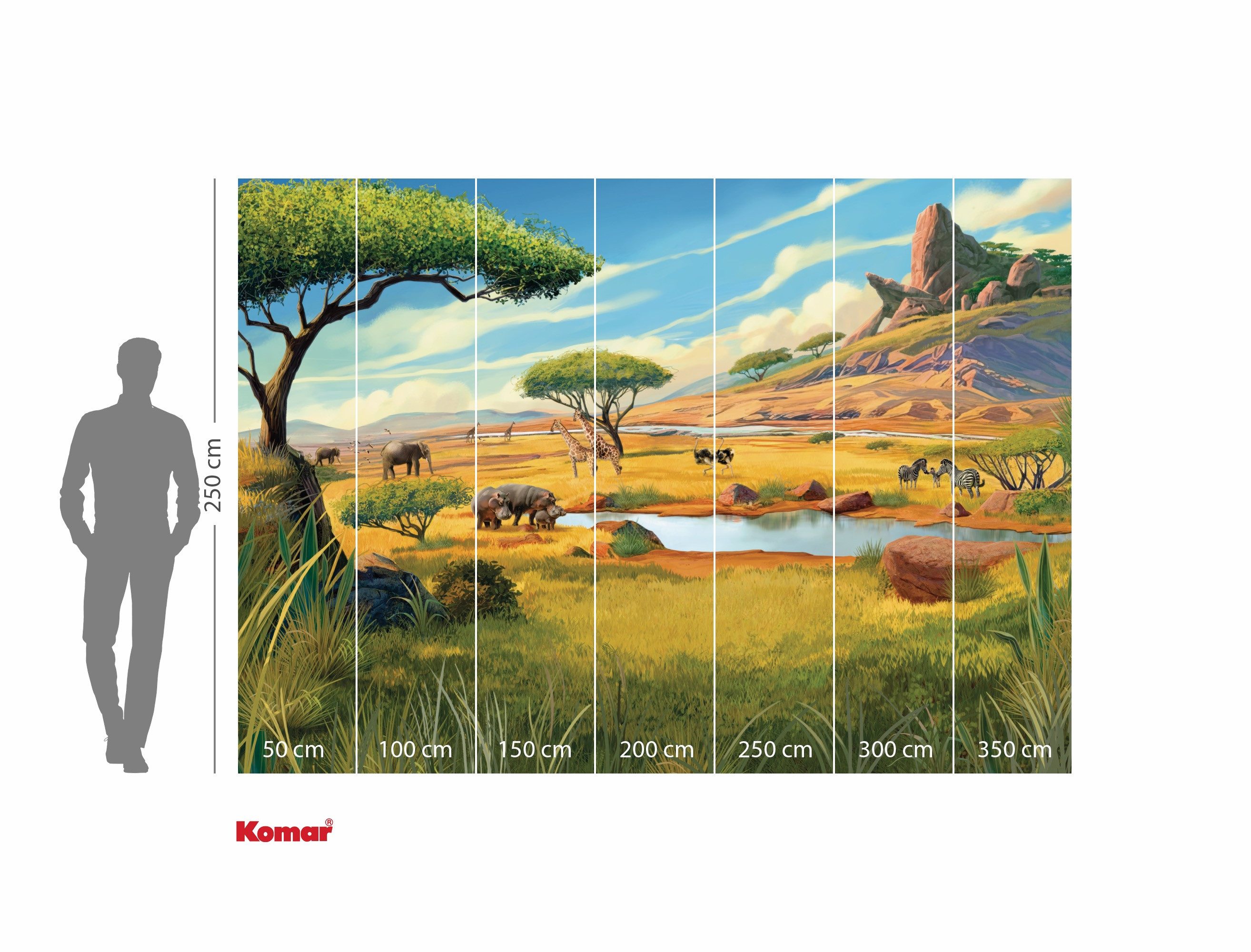 Komar Kinderbehang Disney The Lion King Savanna (1 stuk)