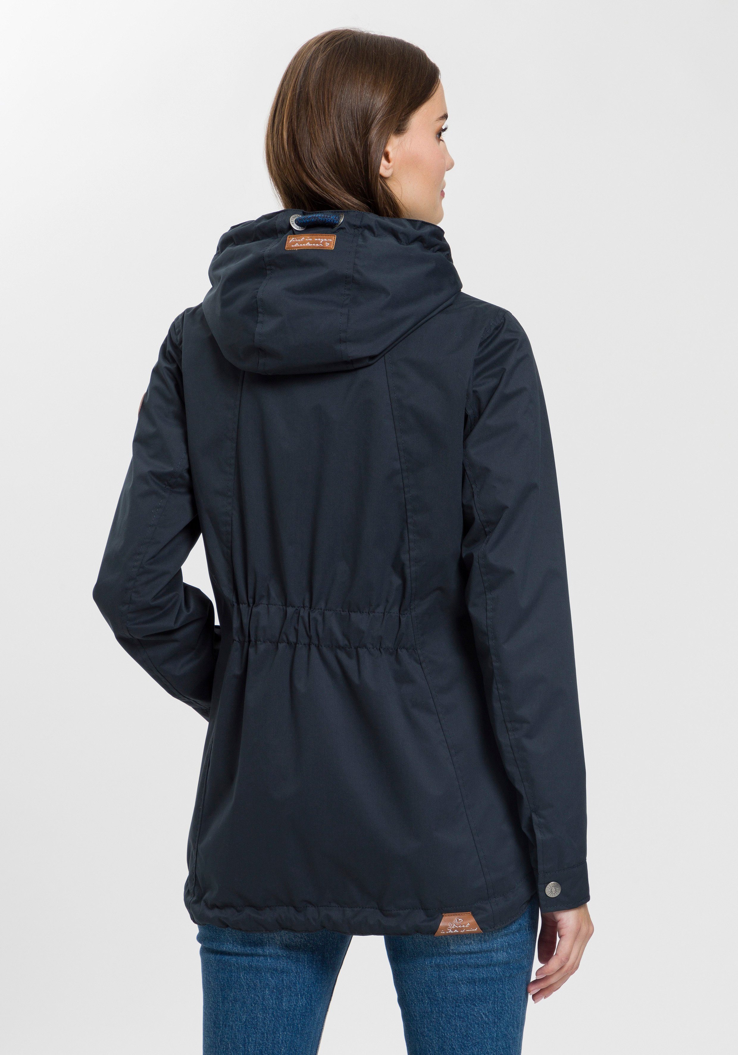 Ragwear Functioneel jack ZUZKA stijlvolle outdoorjas voor tussenseizoen water repellent coating