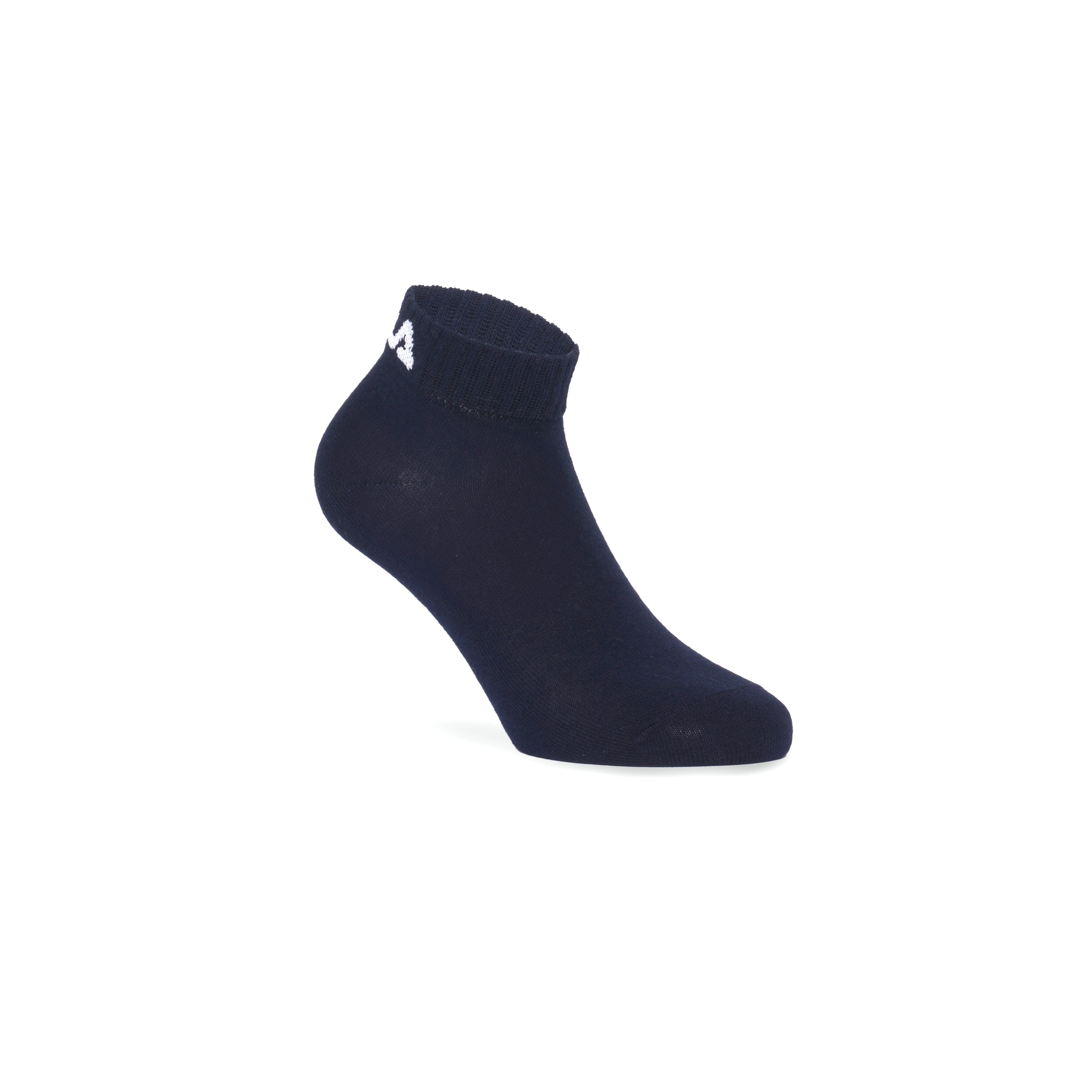 Fila Korte sokken UNISEX INVISIBLE PLAIN SOCKS Katoenmengsel ribboorden platte teennaad (6 paar Set van 6)