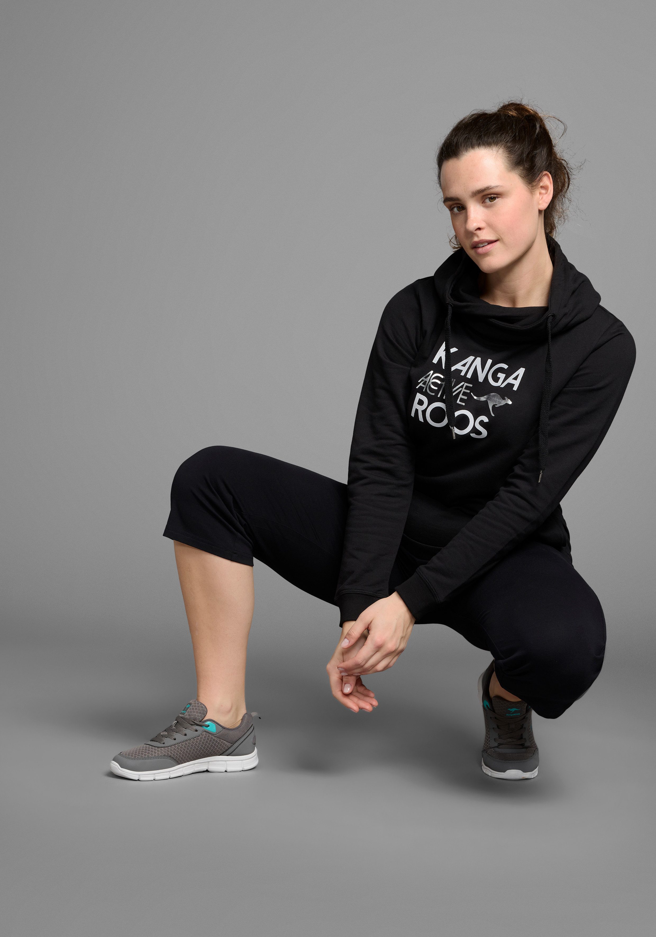 KangaROOS Sweatshirt lange mouwen, figuurvolgende pasvorm