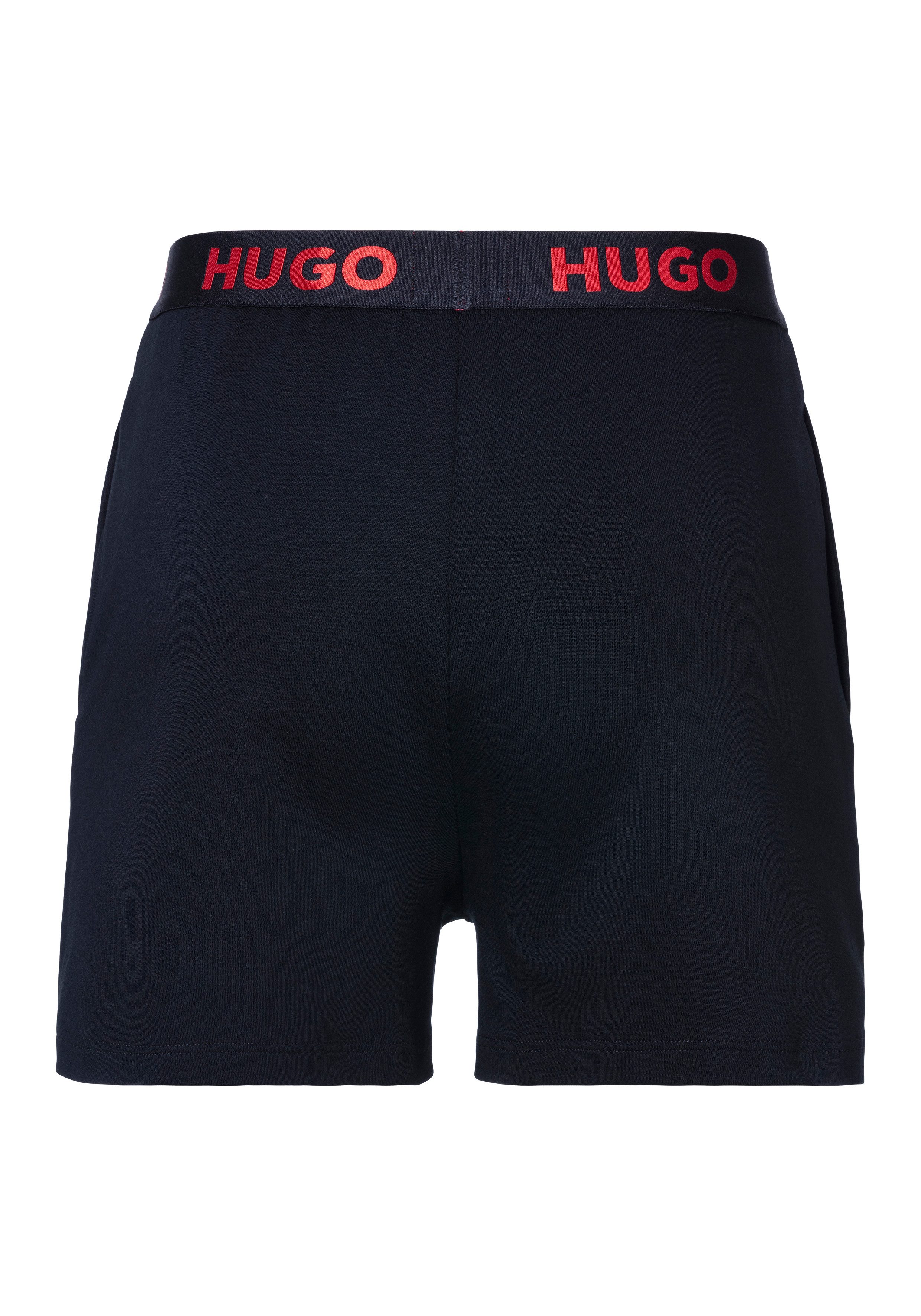 HUGO underwear Pyjamabroek SPORTY LOGO_SHORTS met elastische taille