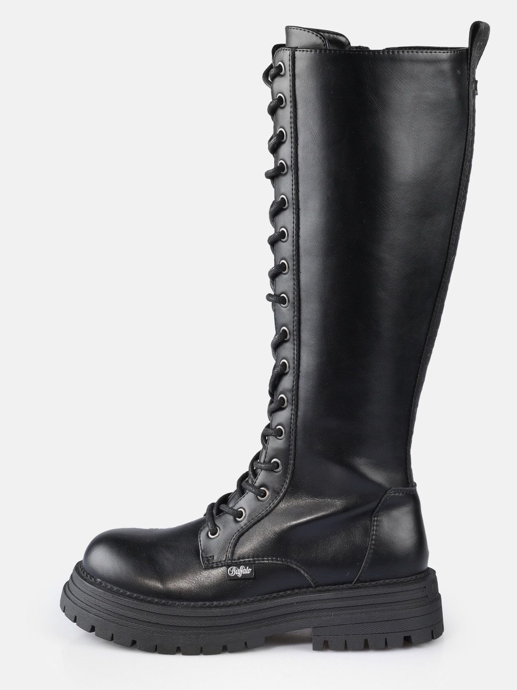 Buffalo Veterlaarzen LENNOX LACE UP HI Lange laars, festival-laars, plateaulaars met Memory Foam