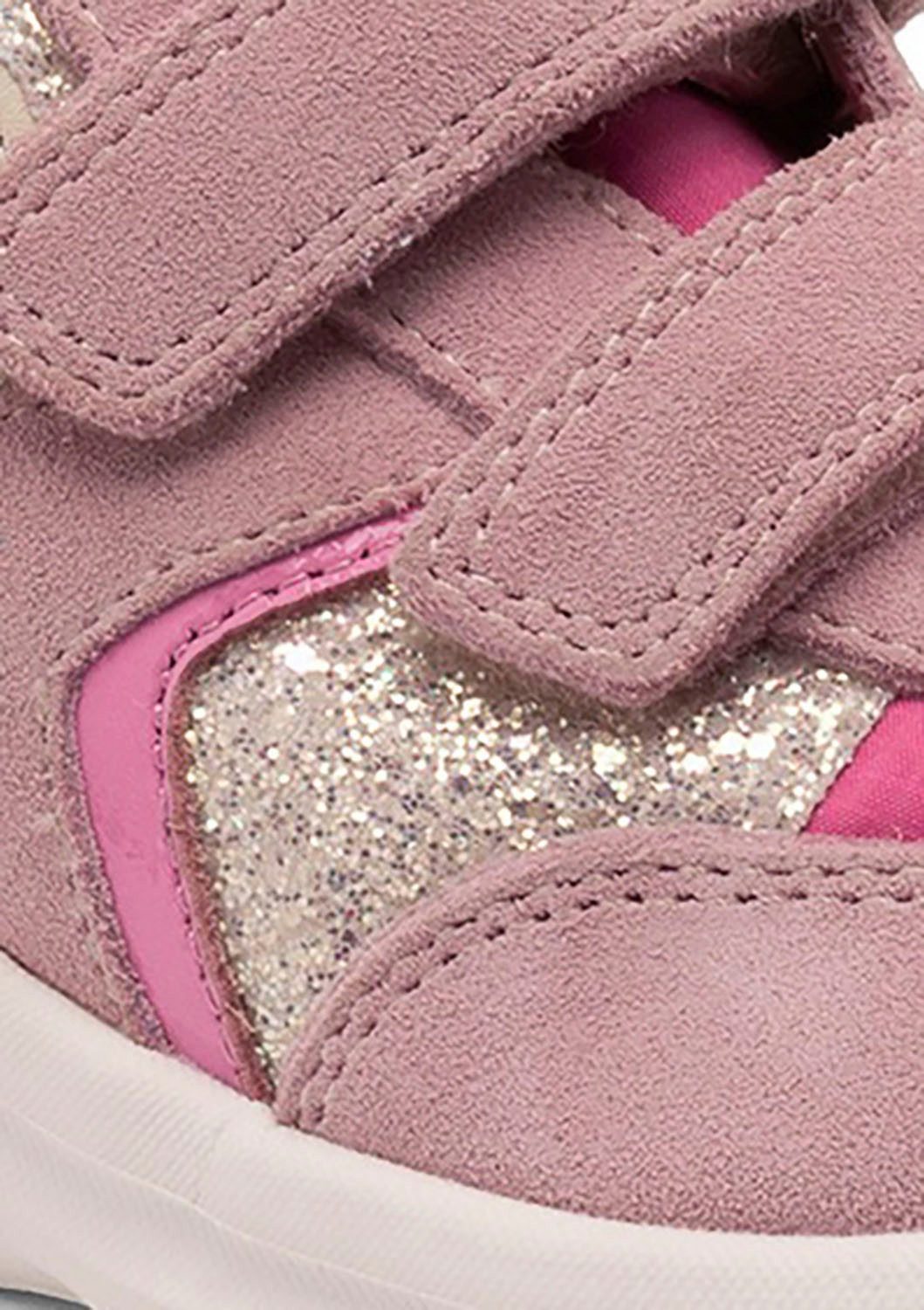 Bisgaard Sneakers Yuki glitter Breedte: normaal , vrijetijdsschoen, meisjes schoen met klittenband, maatsjabloon om te downloaden