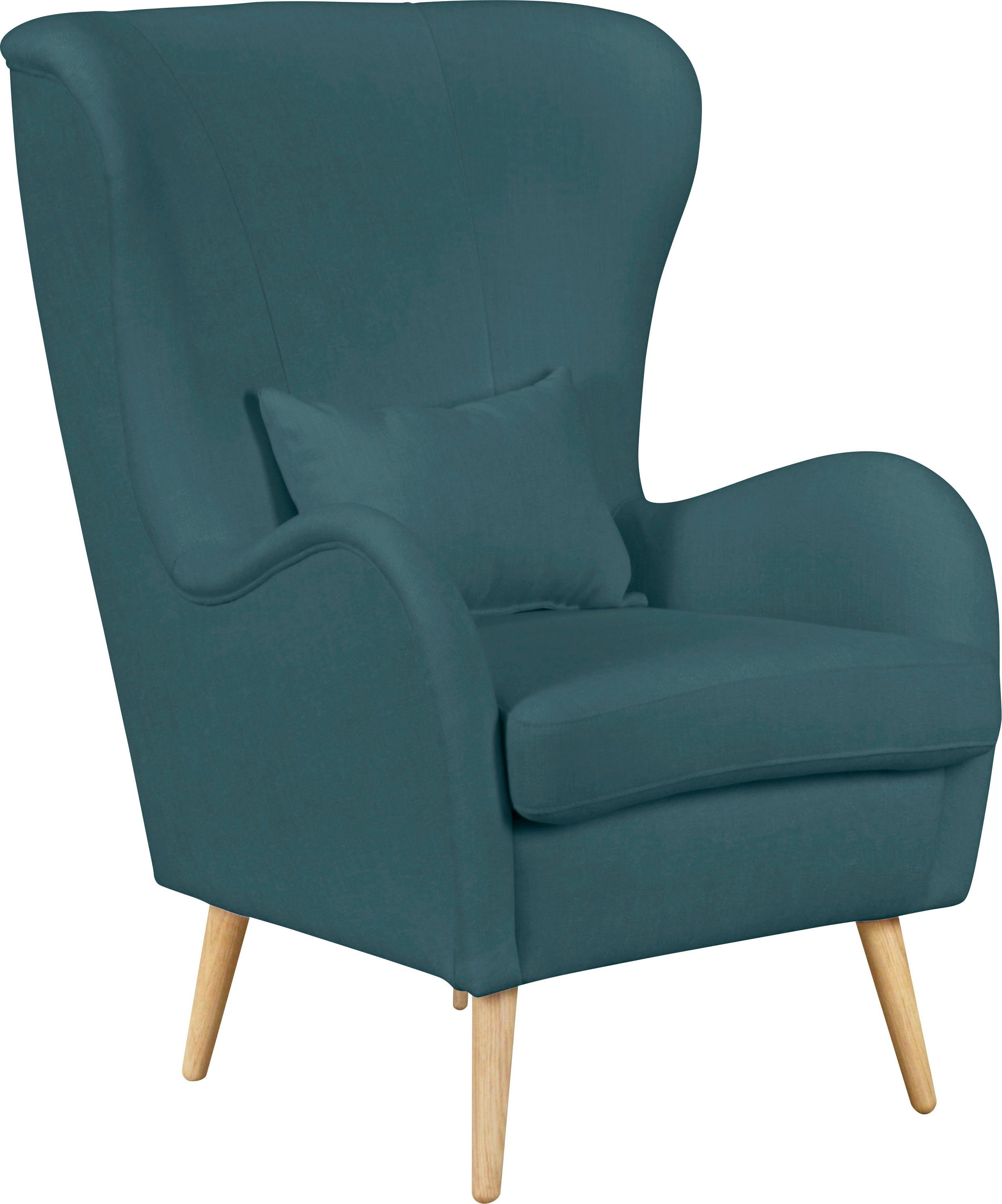 Guido Maria Kretschmer Home&Living Fauteuil Sallito, oorfauteuil, TV-stoel voor woonkamer, ook in velours cord