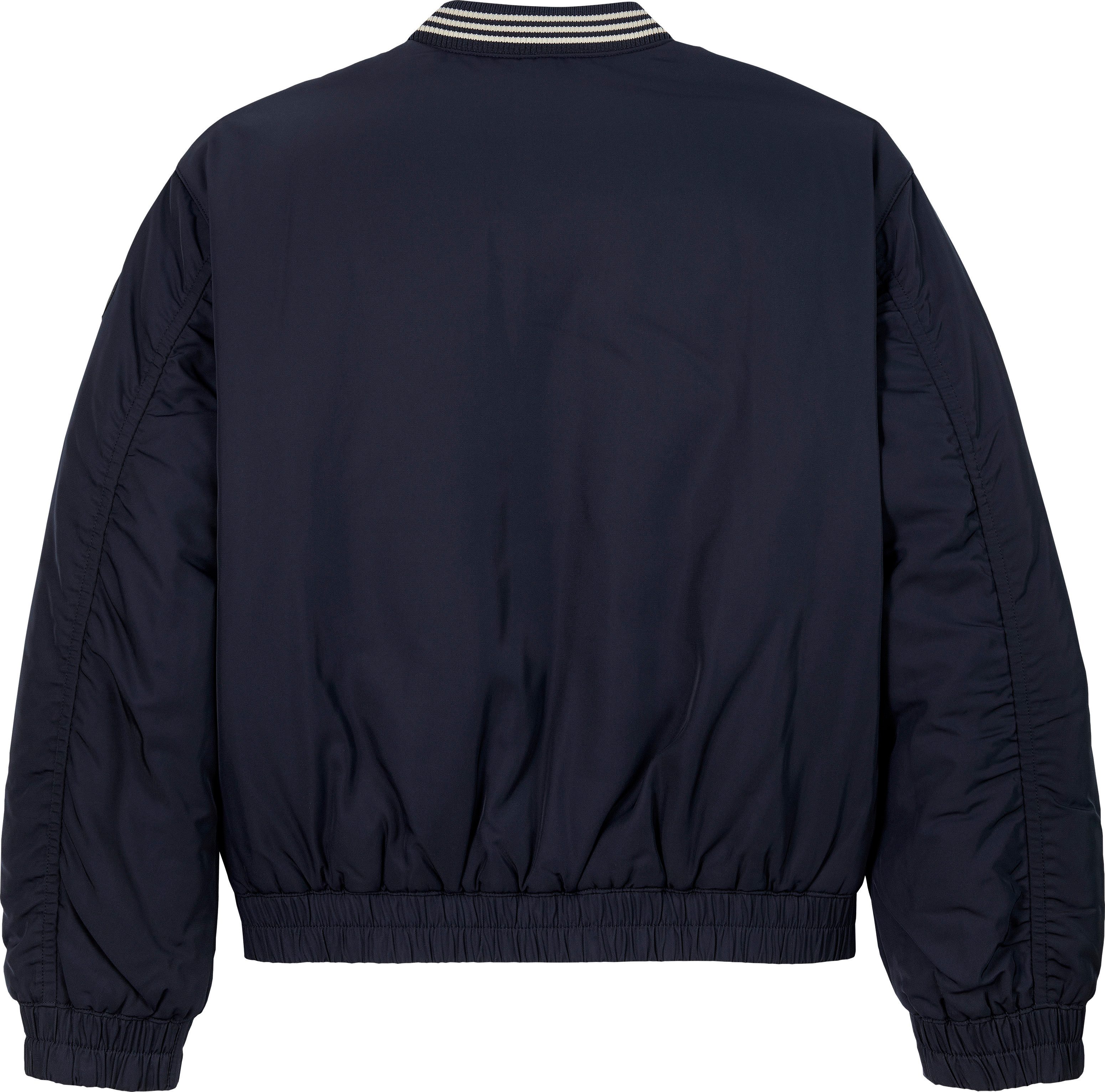 Tommy Hilfiger Bomberjack VARSITY SATEEN BOMBER met logoprint op borsthoogte