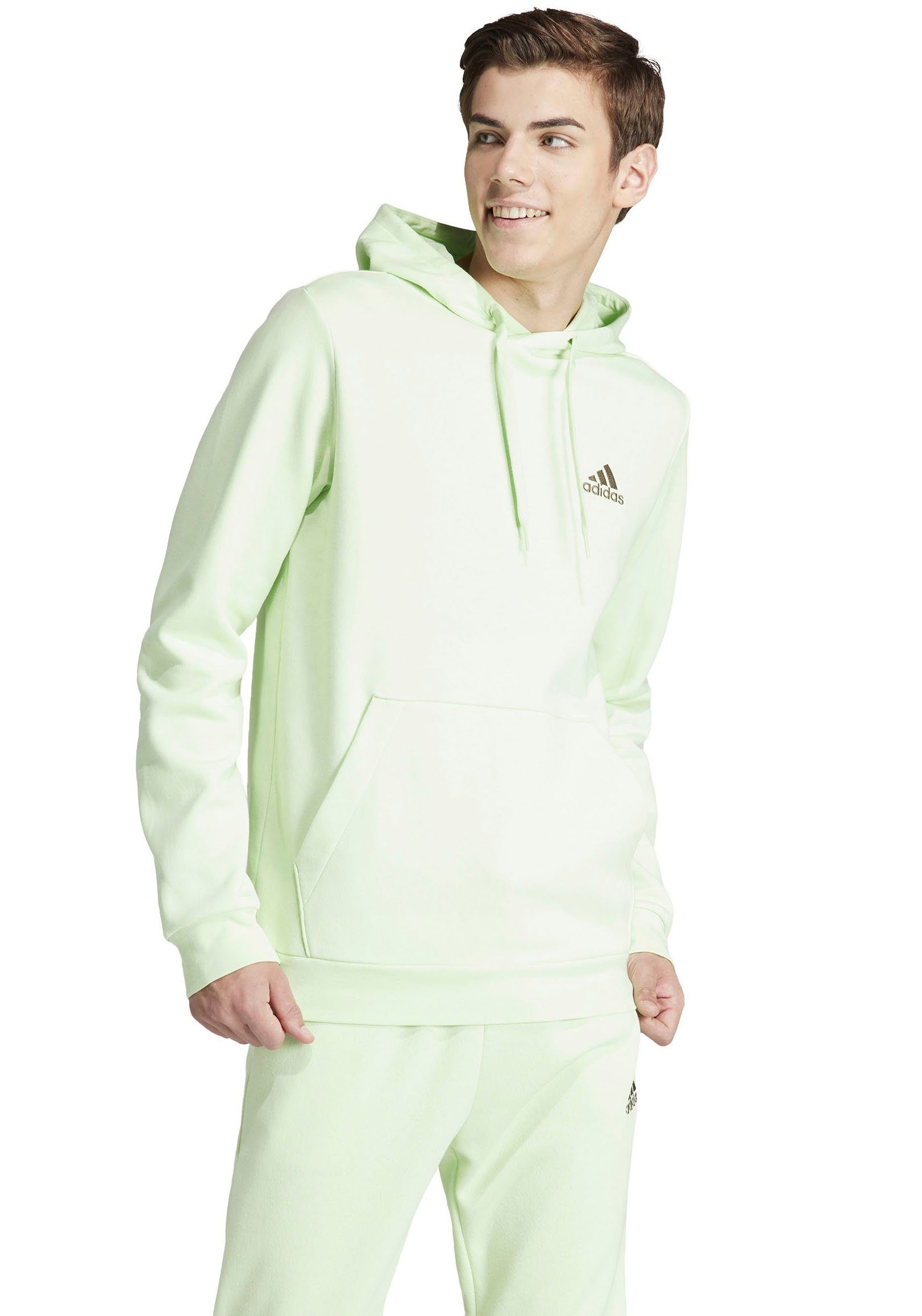 Adidas Comfortabele Groene Performance Hoodie Green Heren