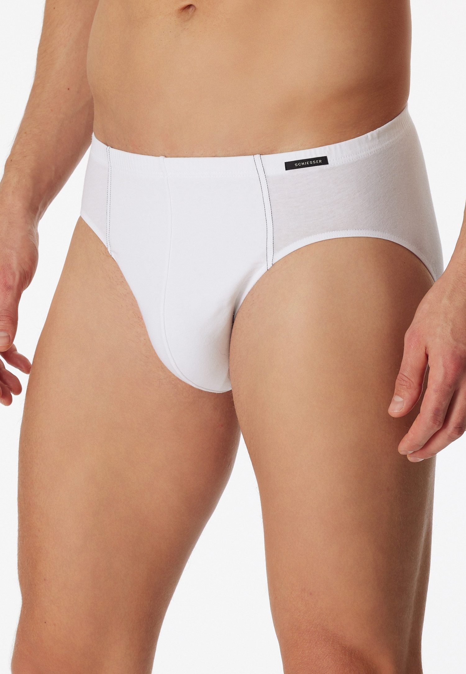Schiesser Minislip Essentials met klein logo bij de band (3 stuks)