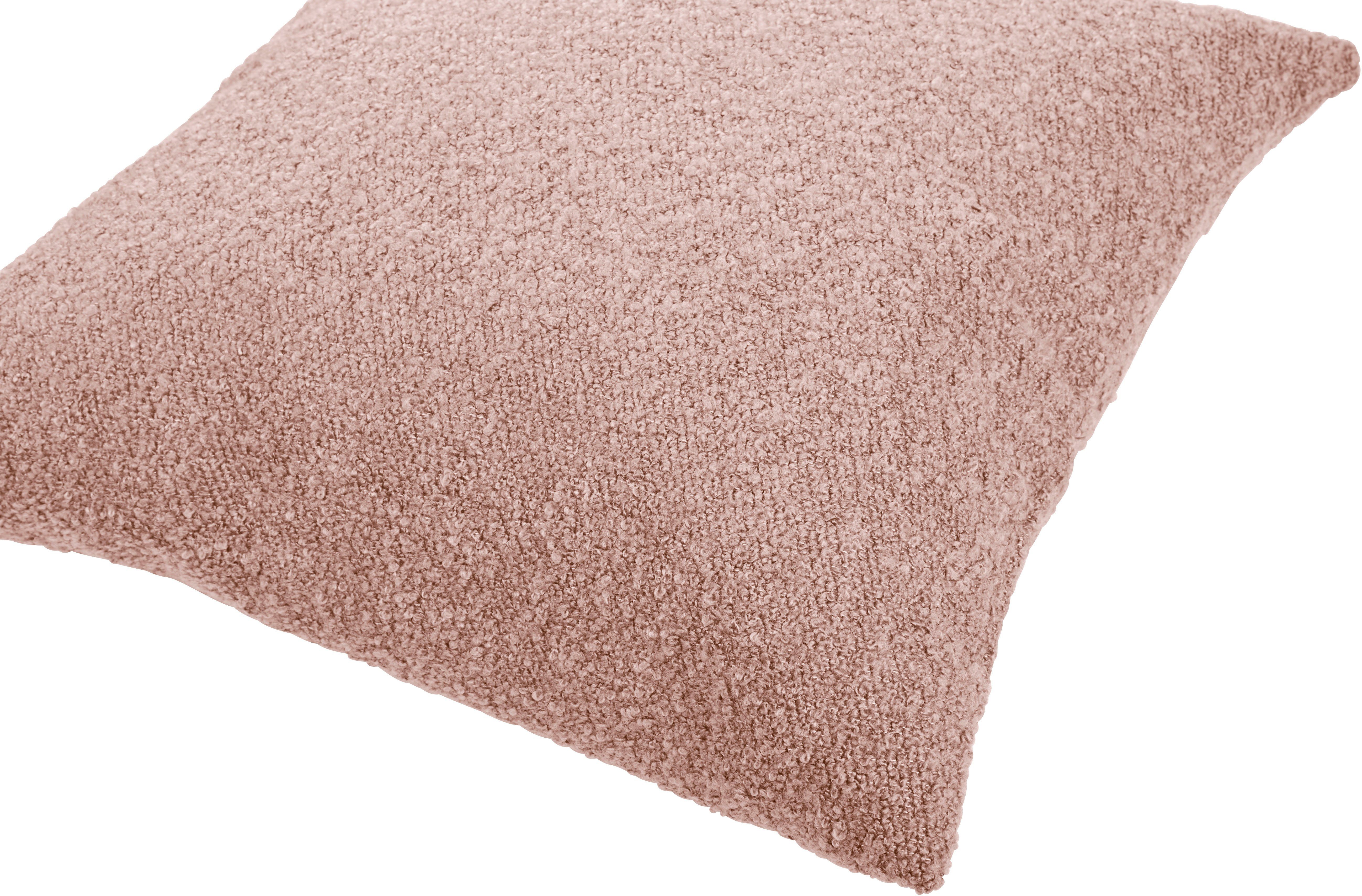 done.® Kussenhoes Touch Effen kussenhoes van zachte bouclé-stof (1 stuk)