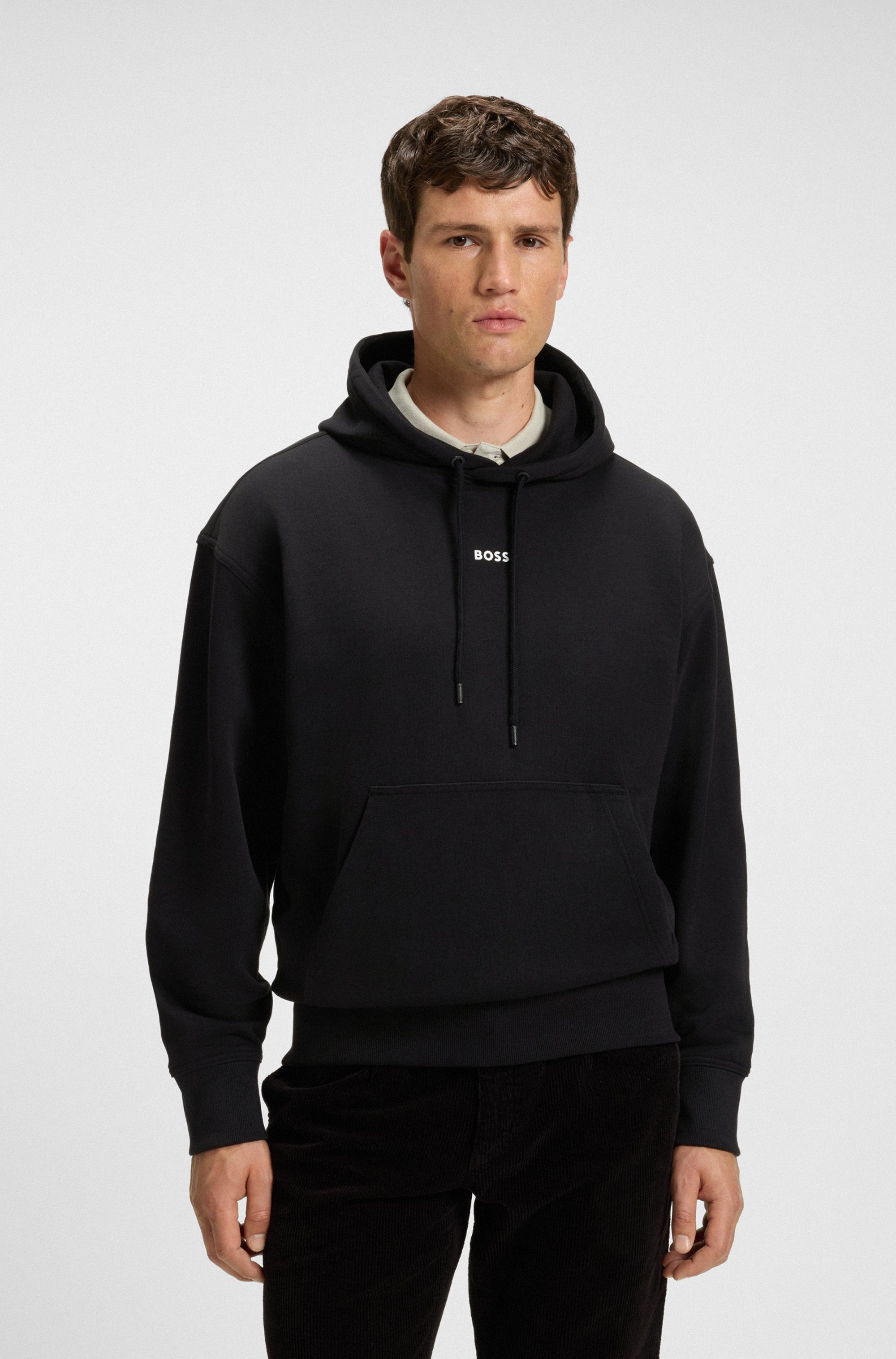 Boss Orange Hoodie WeSmallhood met kangoeroezak