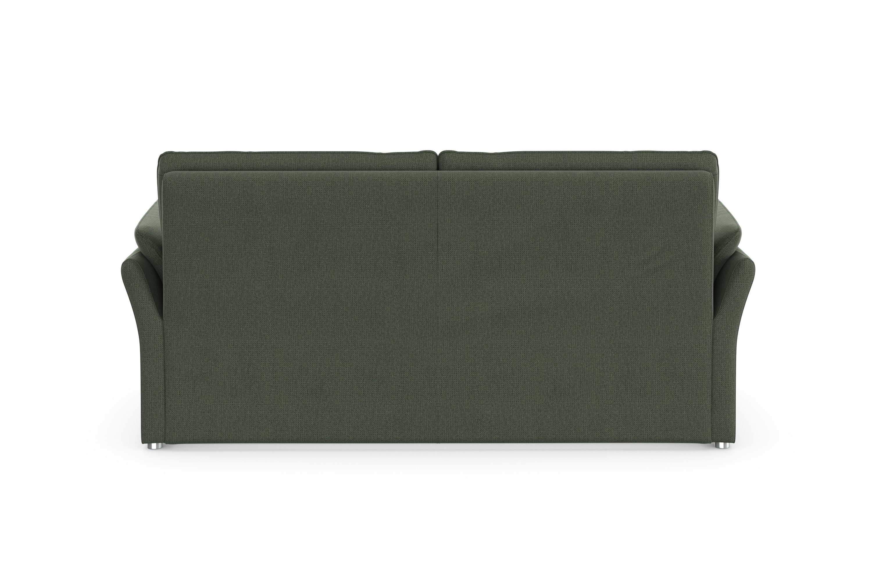 DOMO collection 2,5-zits Pina, smalle armleuningen, met bonellvering, compact & elegant Hoge zitcomfort, luxe microvezel leerlook, rood, breedte 199 cm