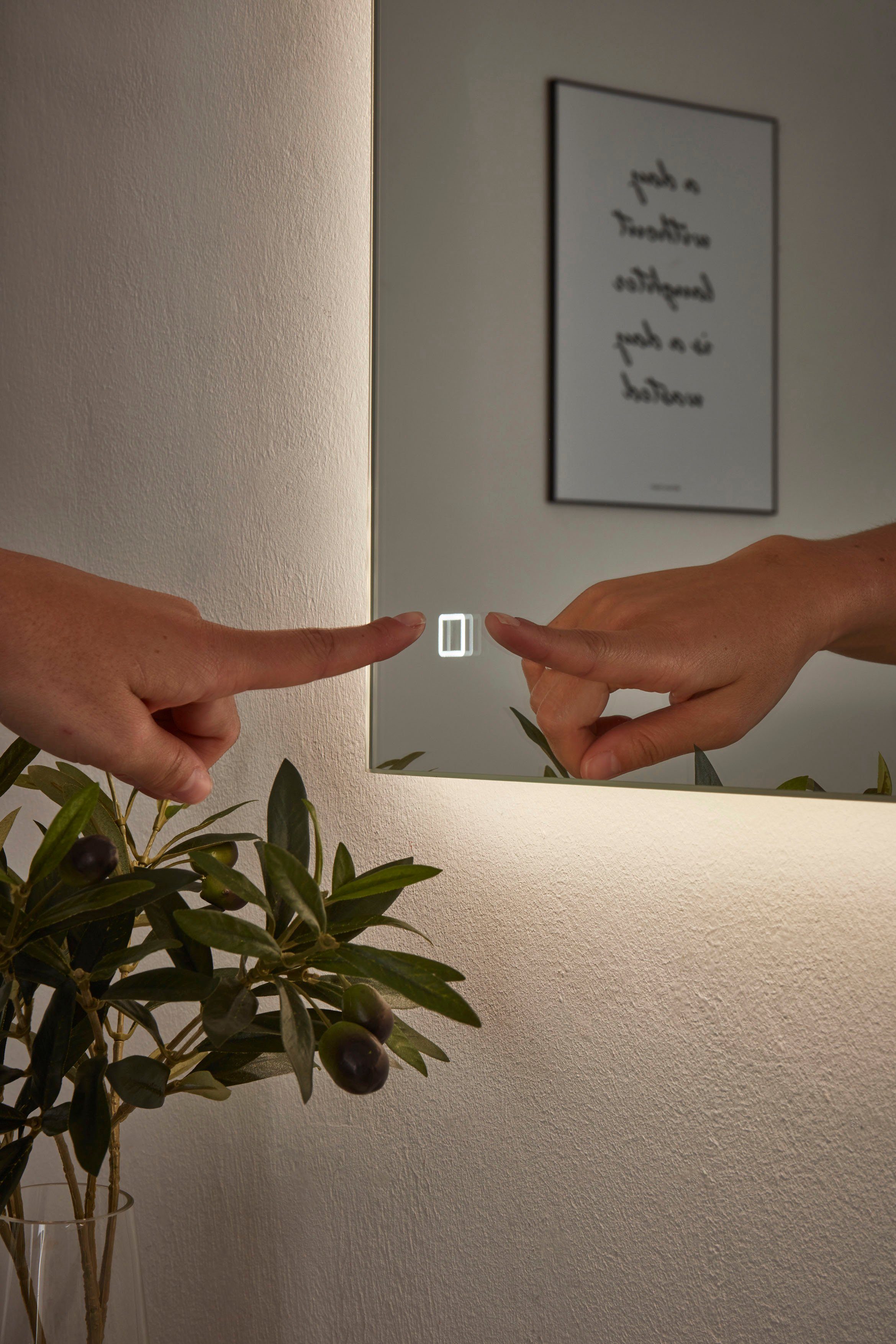 Home affaire Badkamerserie Detroit, badkamer in industriële stijl, incl. LED, 2-delig badkamer (2-delig)