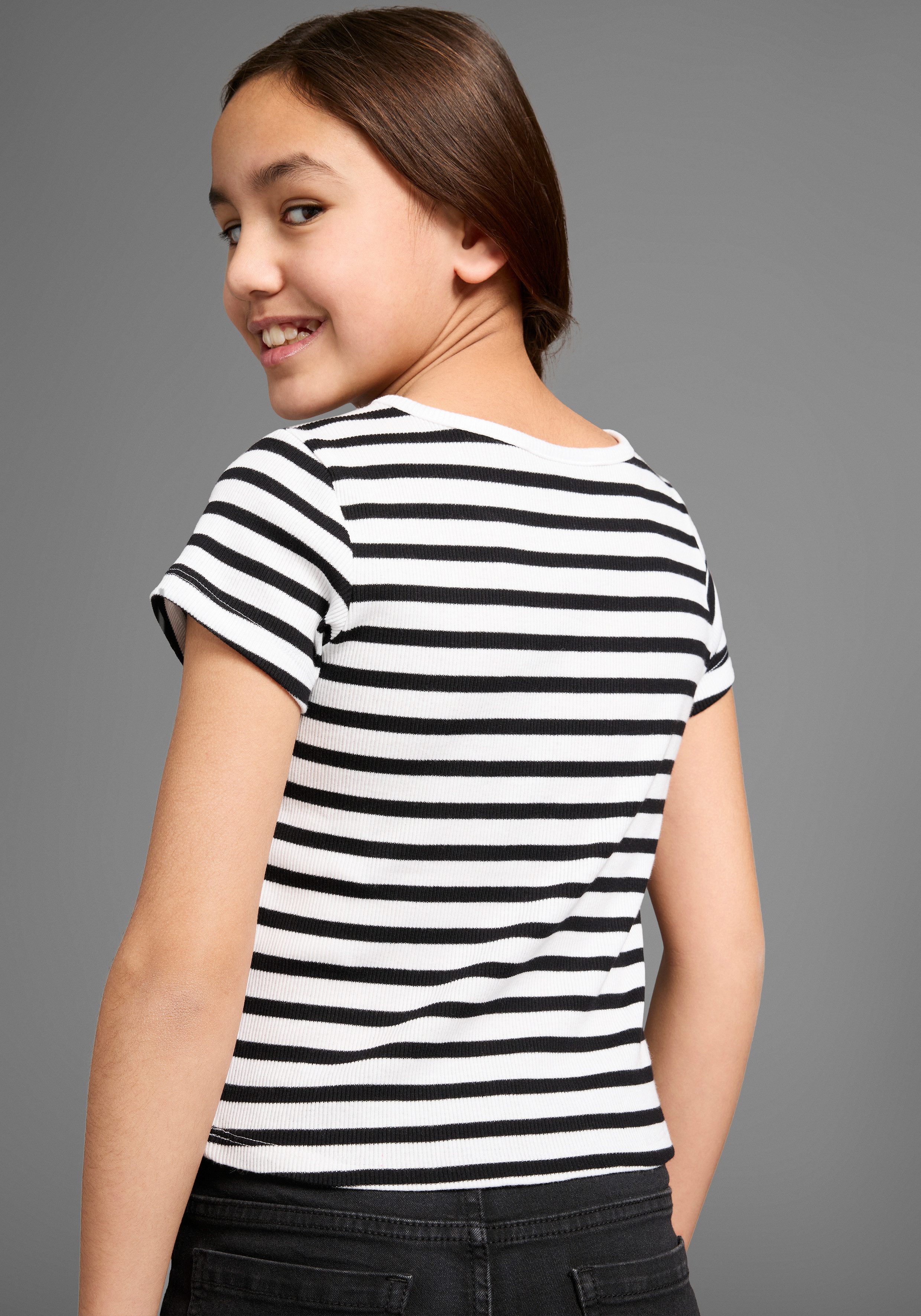 KIDSWORLD T-shirt 2-pack T-shirts in elastische ribkwaliteit (set, 2-delig)