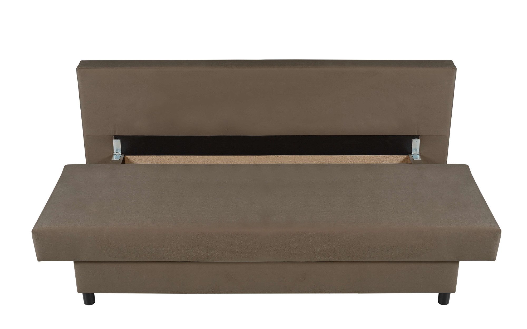 INOSIGN 3-zitsbank SAWYER slaapbank met bedlade en golfvering onderhoudsvriendelijke bekleding: velvet & structuur, b/d/h 193/86/83,5 cm