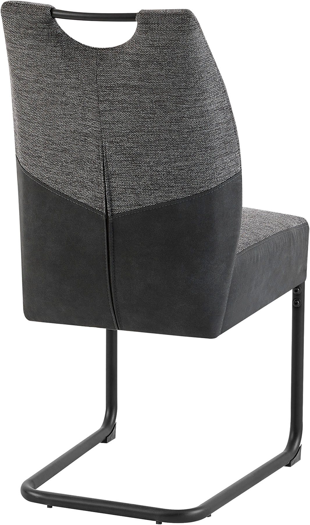 byLIVING Vrijdragende stoel Peter-XXL 2-delige set met comfortabele verenbekleding en xxl belasting tot 150 kg (set, 2 stuks)