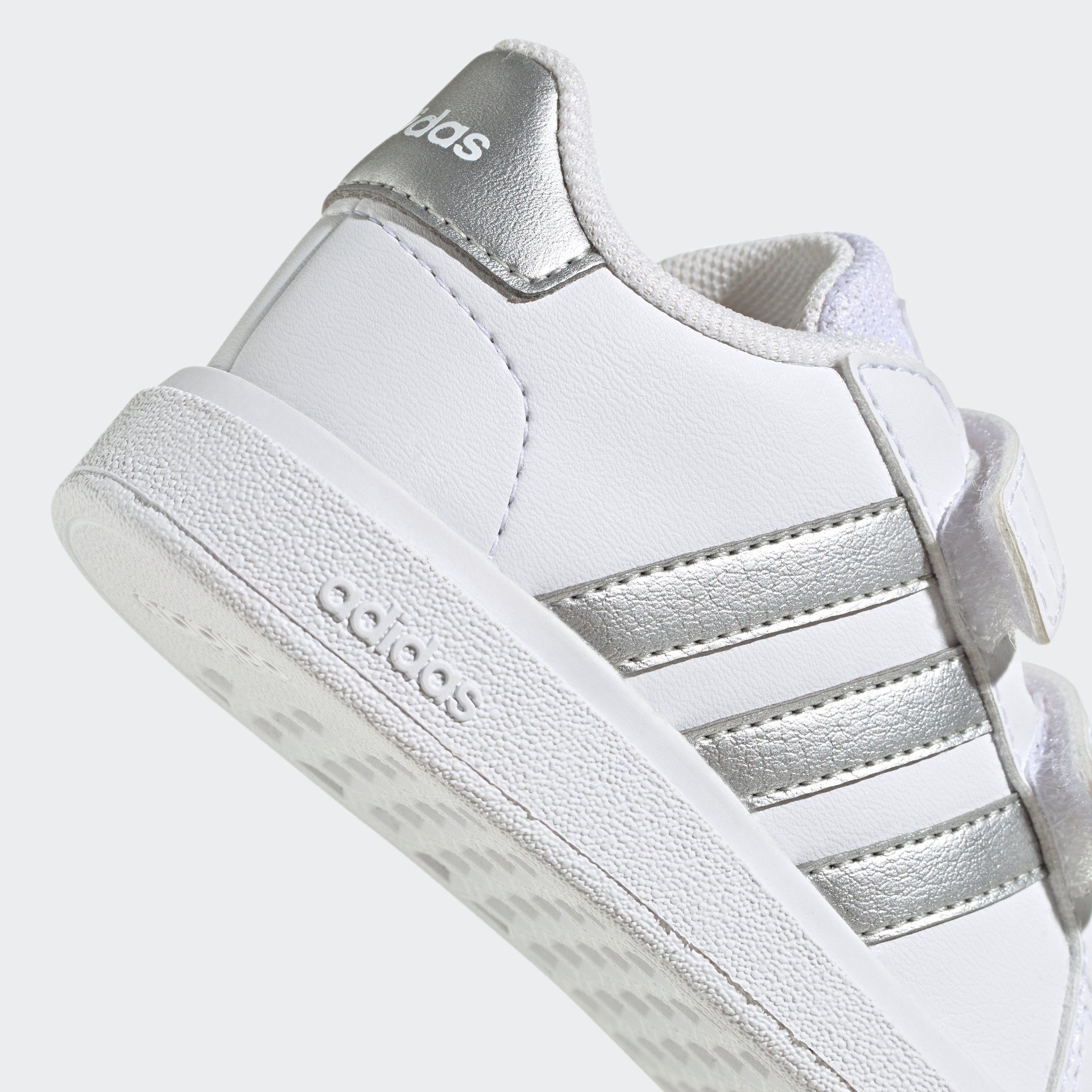 adidas Sportswear Sneakers GRAND COURT LIFESTYLE HOOK AND LOOP voor kinderen, ontwerp geïnspireerd door de adidas superstar
