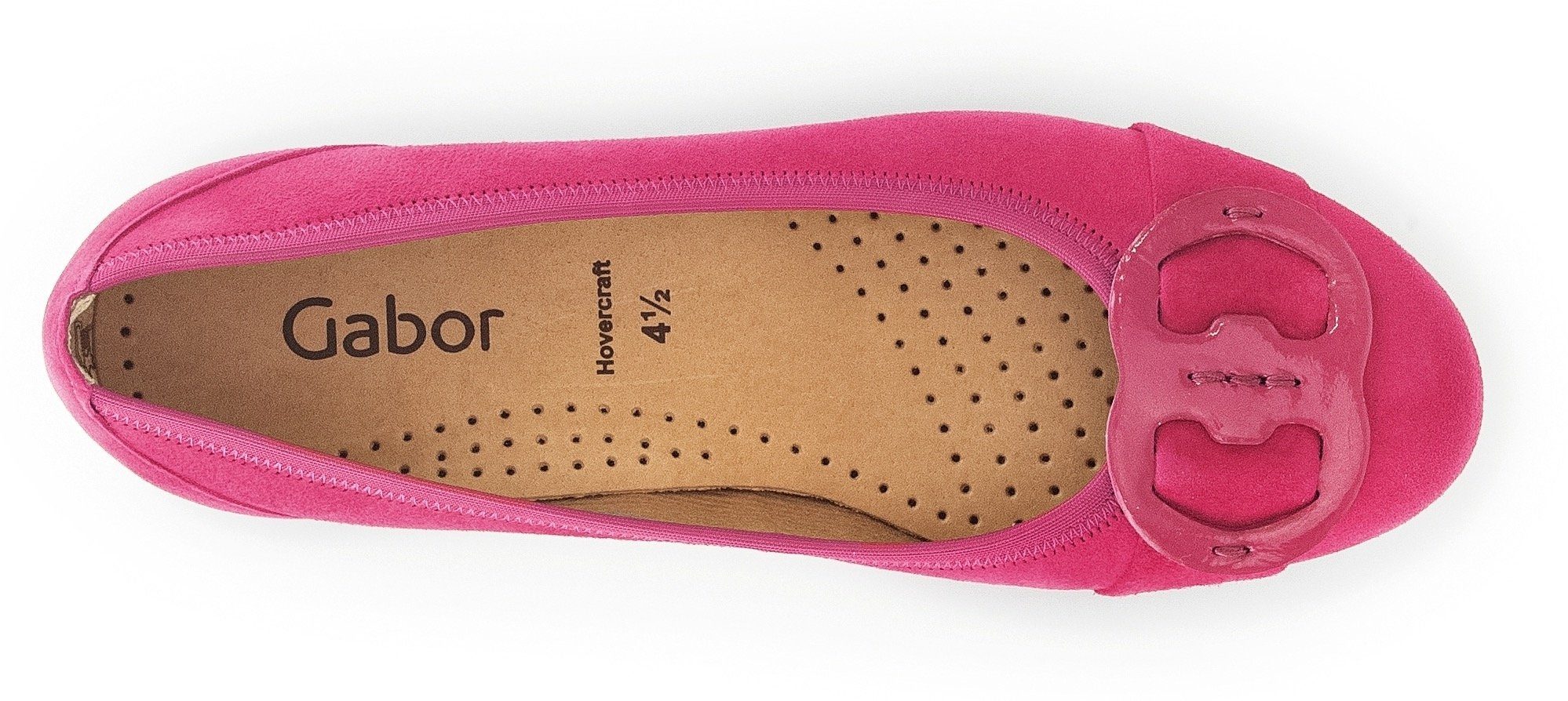 Gabor Ballerina's platte schoenen, instappers met hovercraft luchtkamer-zool