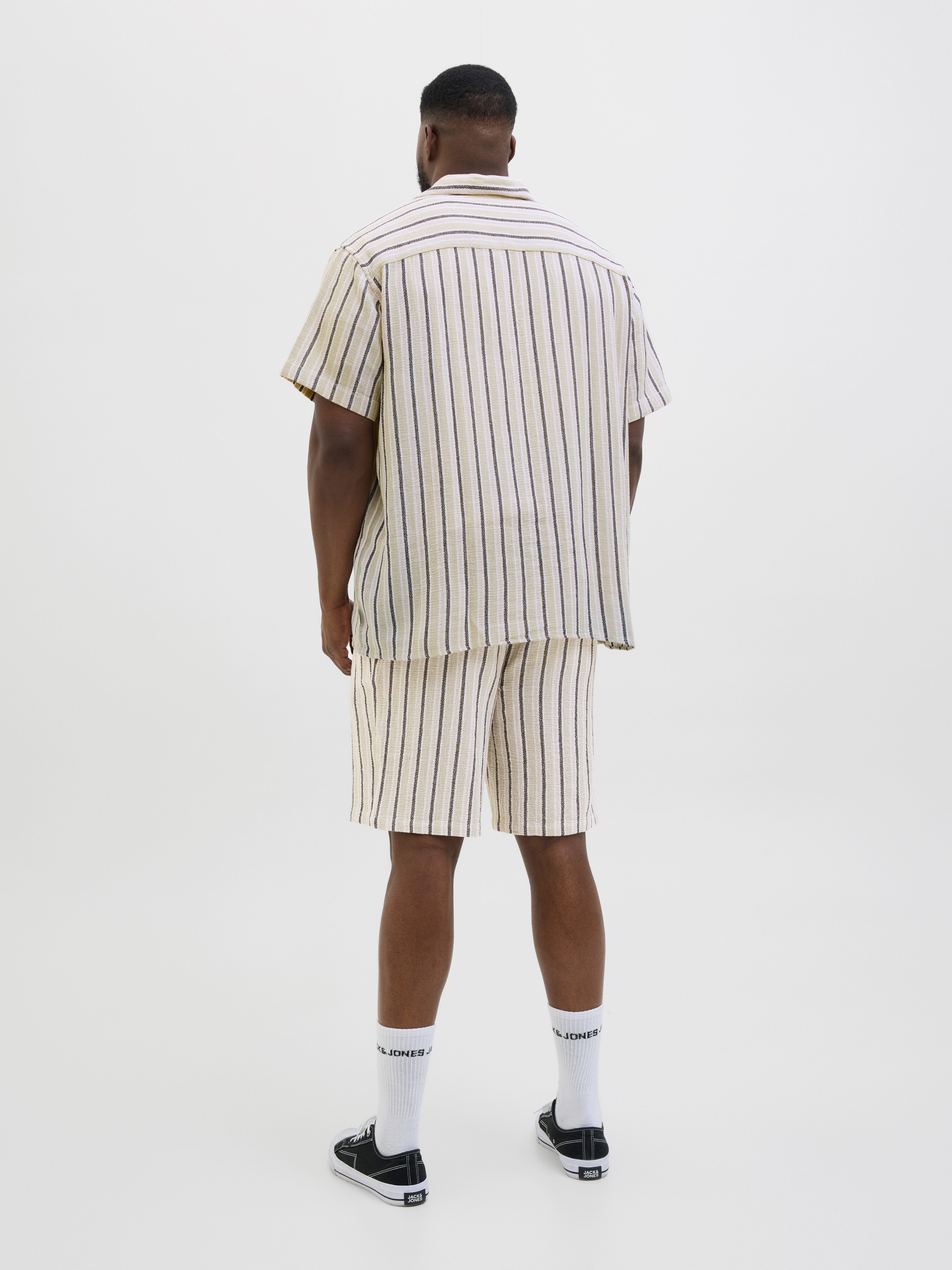 Jack & Jones PlusSize Sweatshort JPSTJAIDEN COBA STRIPE JOG SHORT SN PLS