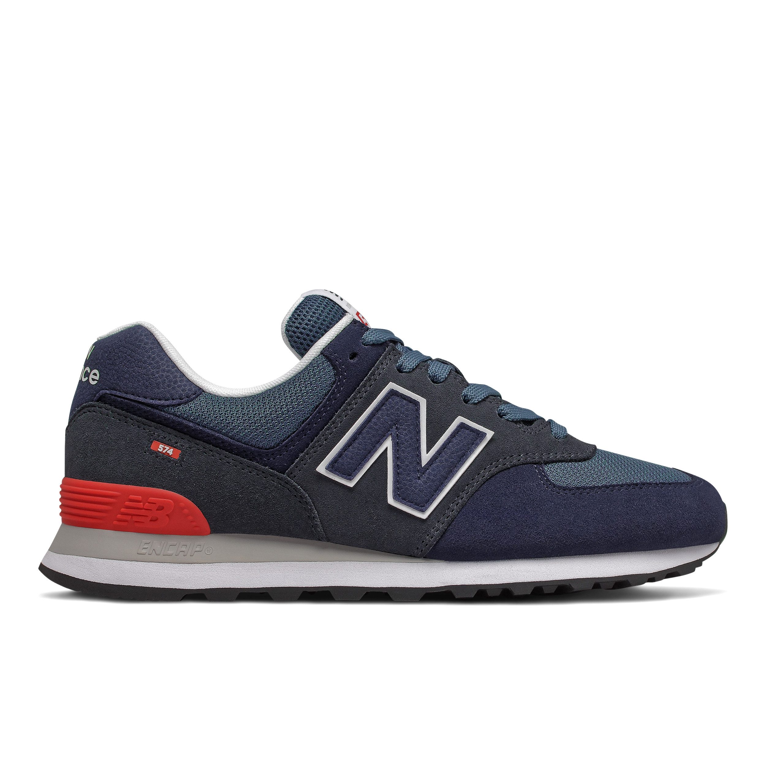 New Balance 574 sneakers donkerblauw-rood