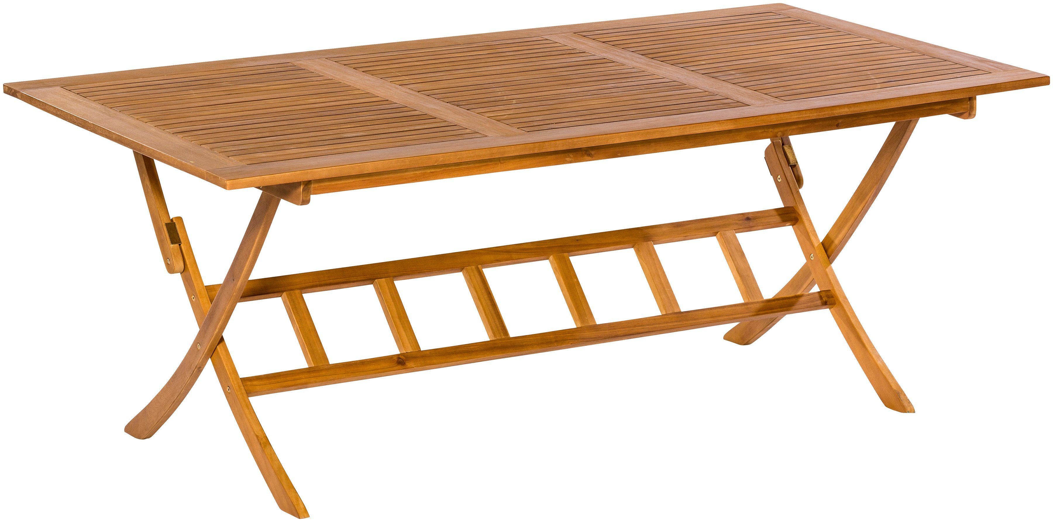 MERXX Tuintafel tuintafels maat 100 cm x 75 cm x 200 cm bruin