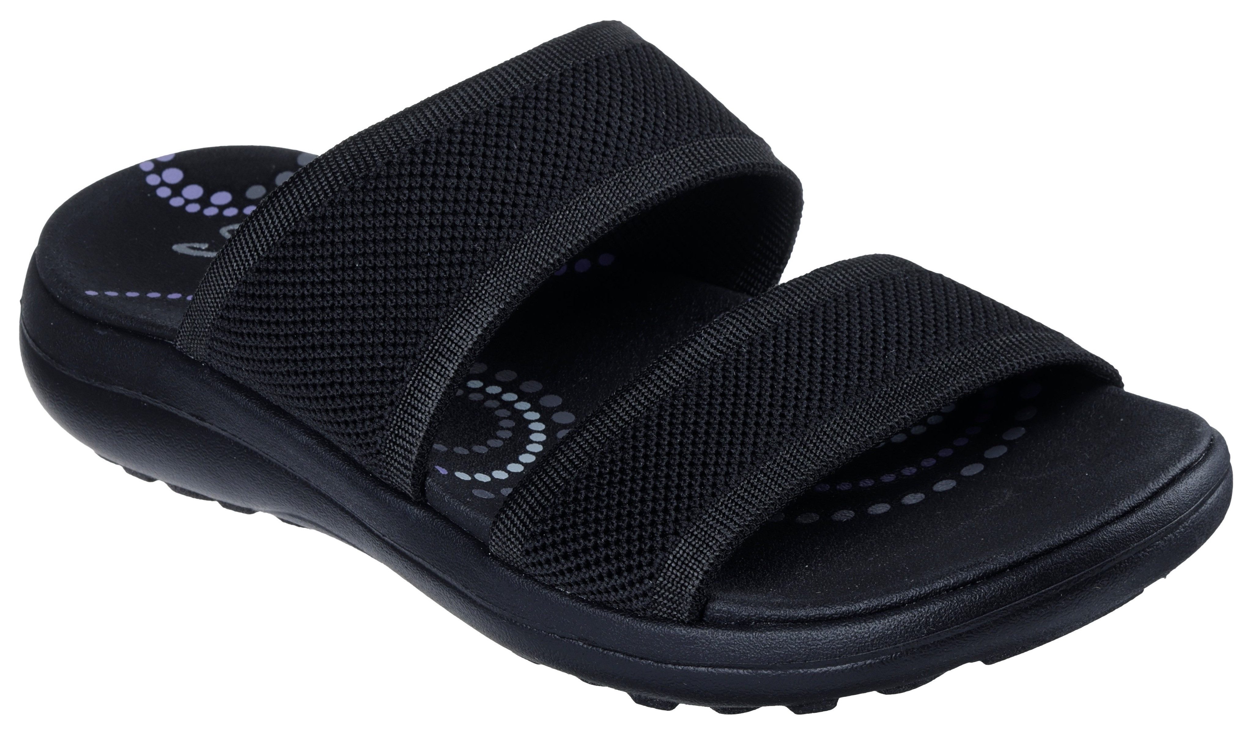 Skechers Slippers SPORTY SLIM , wig sandaal, strand schoen in vegan verwerking