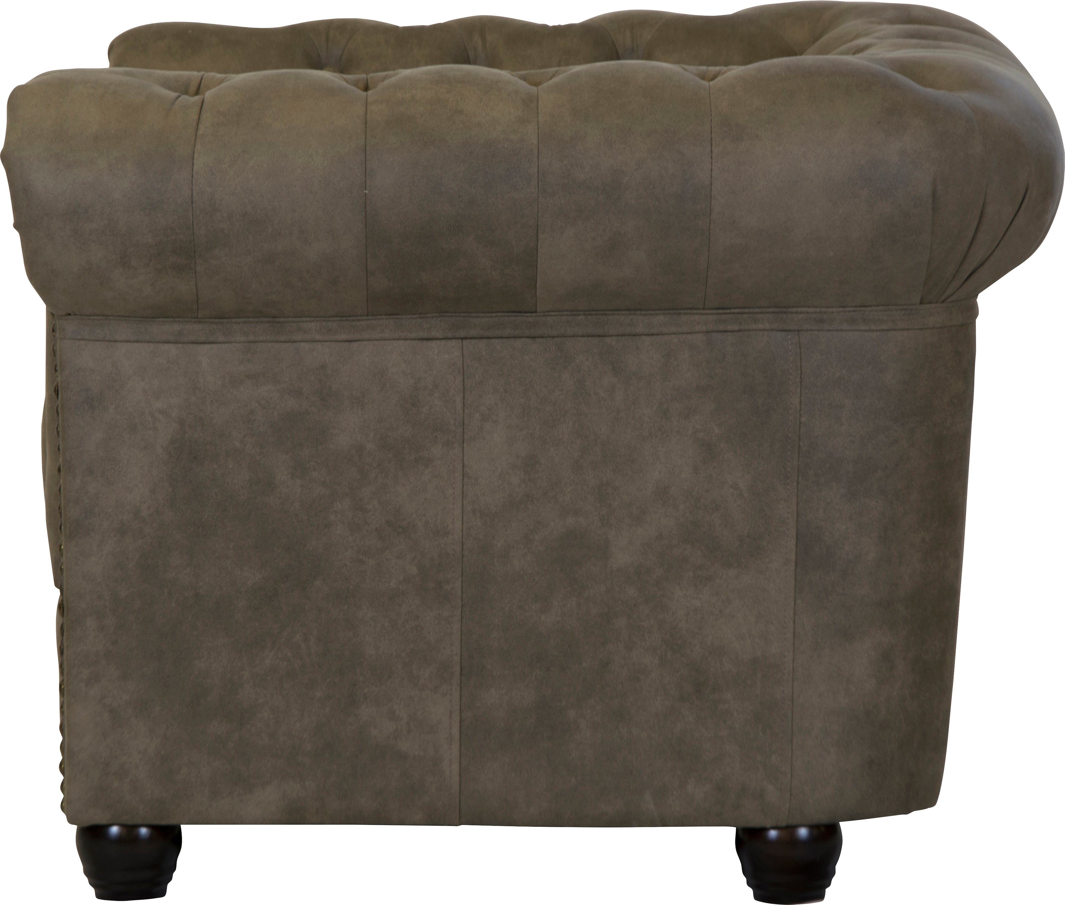Home affaire Chesterfield-fauteuil Rysum stoel geschikt voor de "rysum" serie b / d / h: 94/86/72 cm